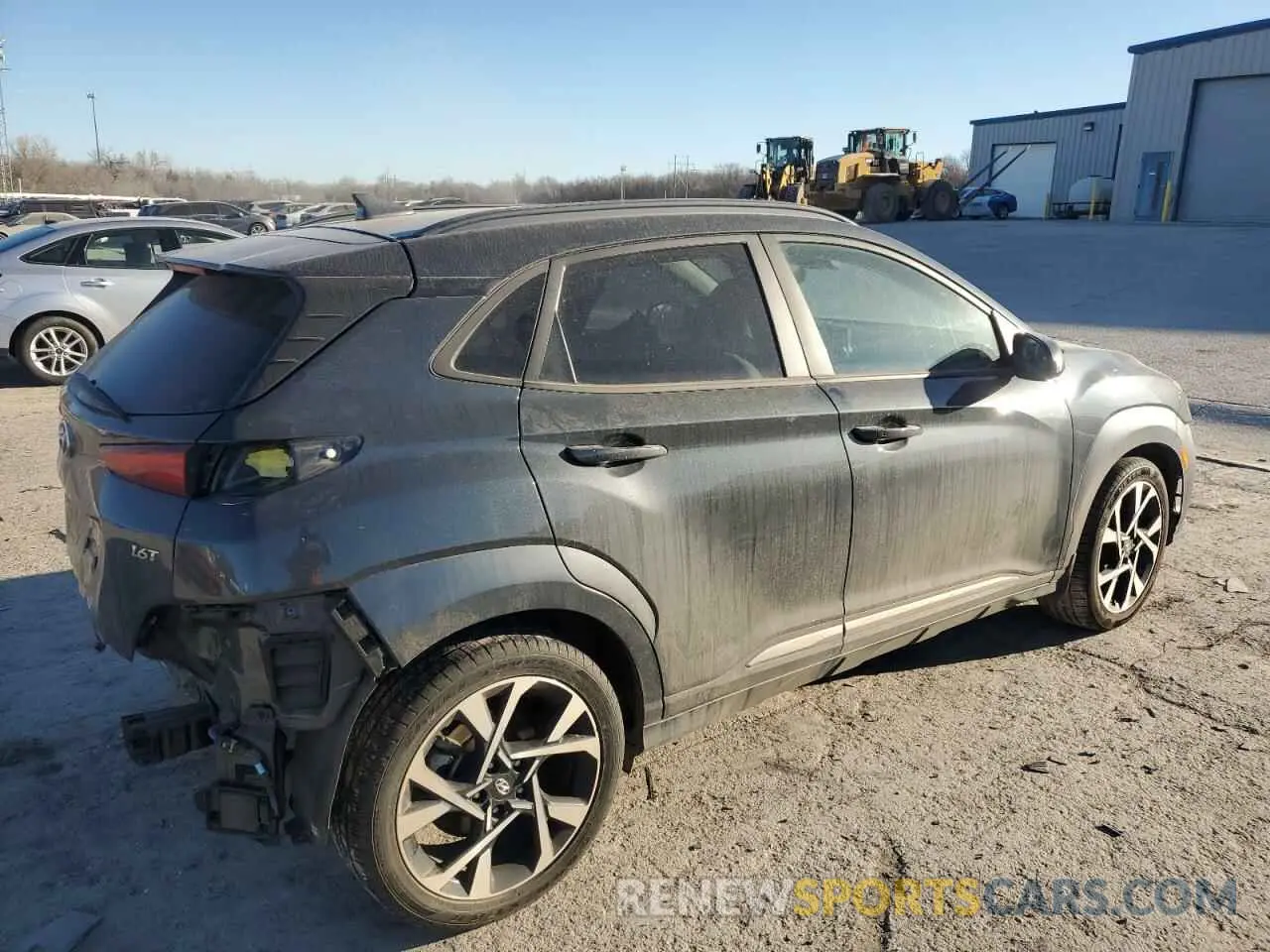 3 Photograph of a damaged car KM8K53A33NU923010 HYUNDAI KONA 2022