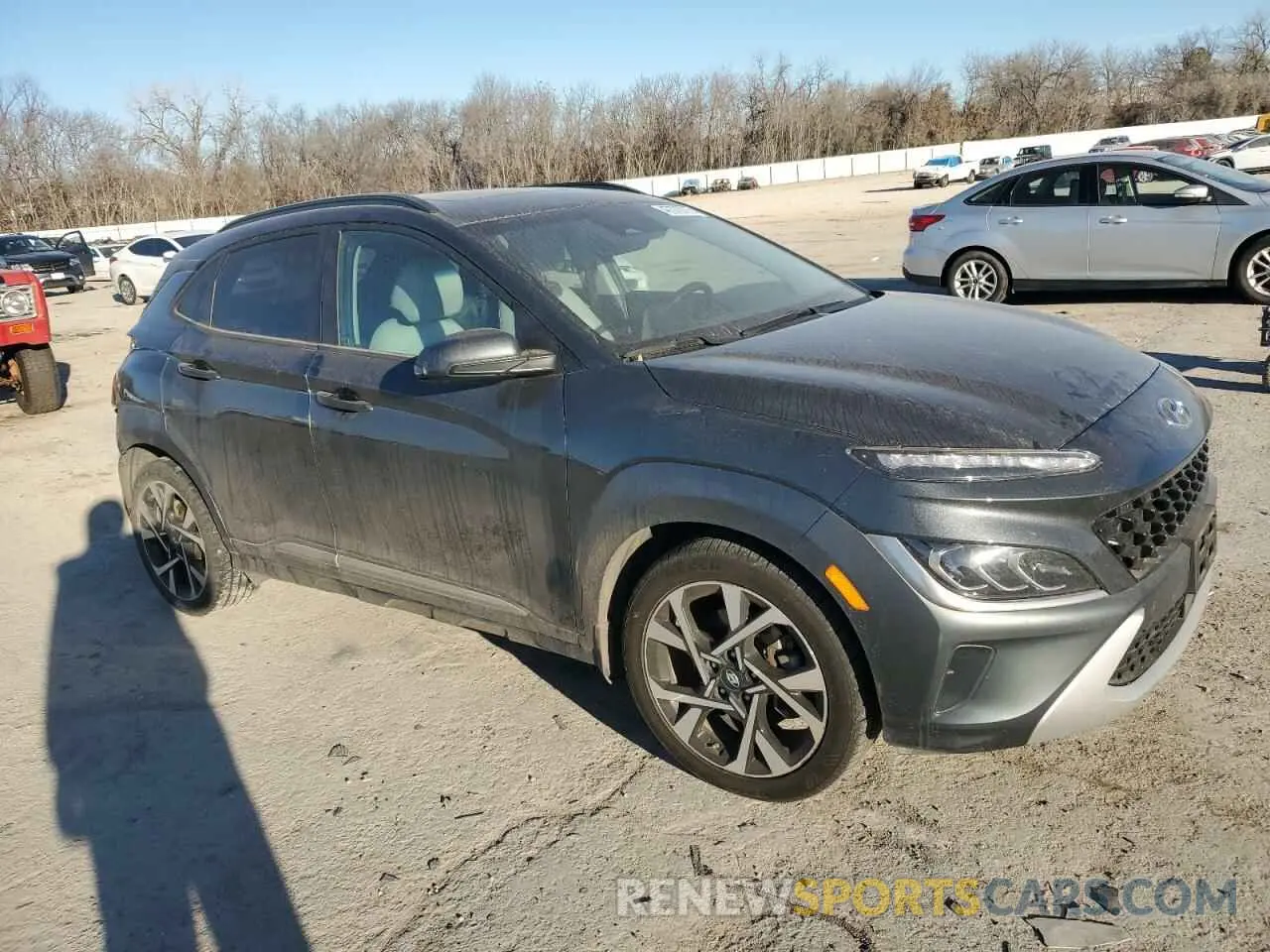 4 Photograph of a damaged car KM8K53A33NU923010 HYUNDAI KONA 2022