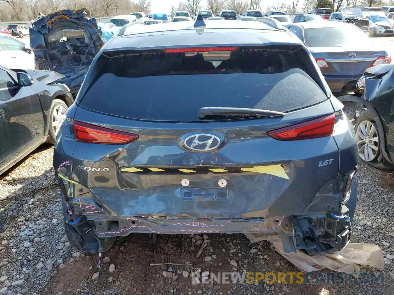 6 Photograph of a damaged car KM8K53A33NU923010 HYUNDAI KONA 2022