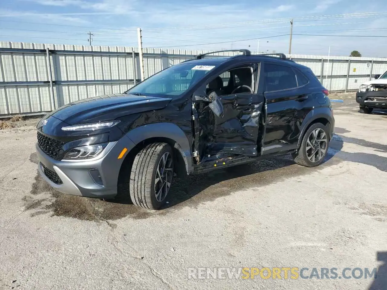 1 Photograph of a damaged car KM8K53A38NU794231 HYUNDAI KONA 2022
