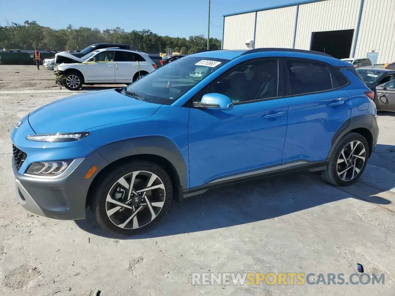 1 Photograph of a damaged car KM8K53A39NU808900 HYUNDAI KONA 2022