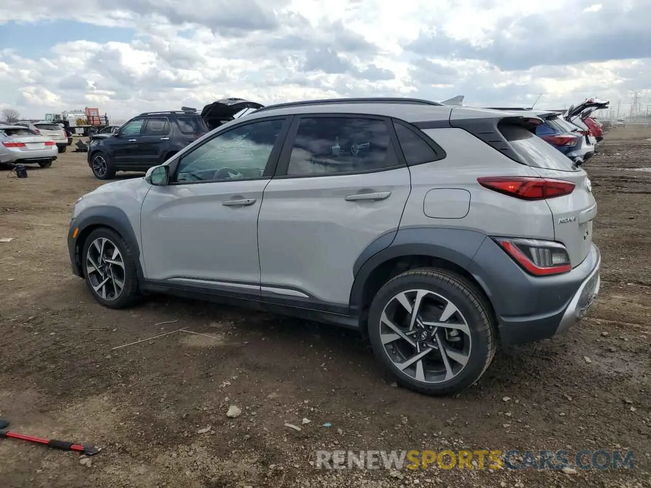 2 Photograph of a damaged car KM8K53A39NU868613 HYUNDAI KONA 2022
