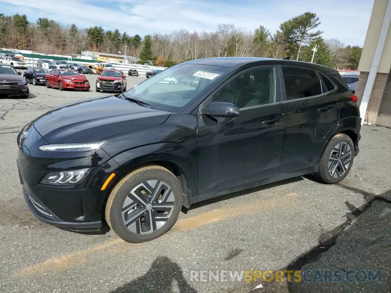 1 Photograph of a damaged car KM8K53AG8NU157472 HYUNDAI KONA 2022