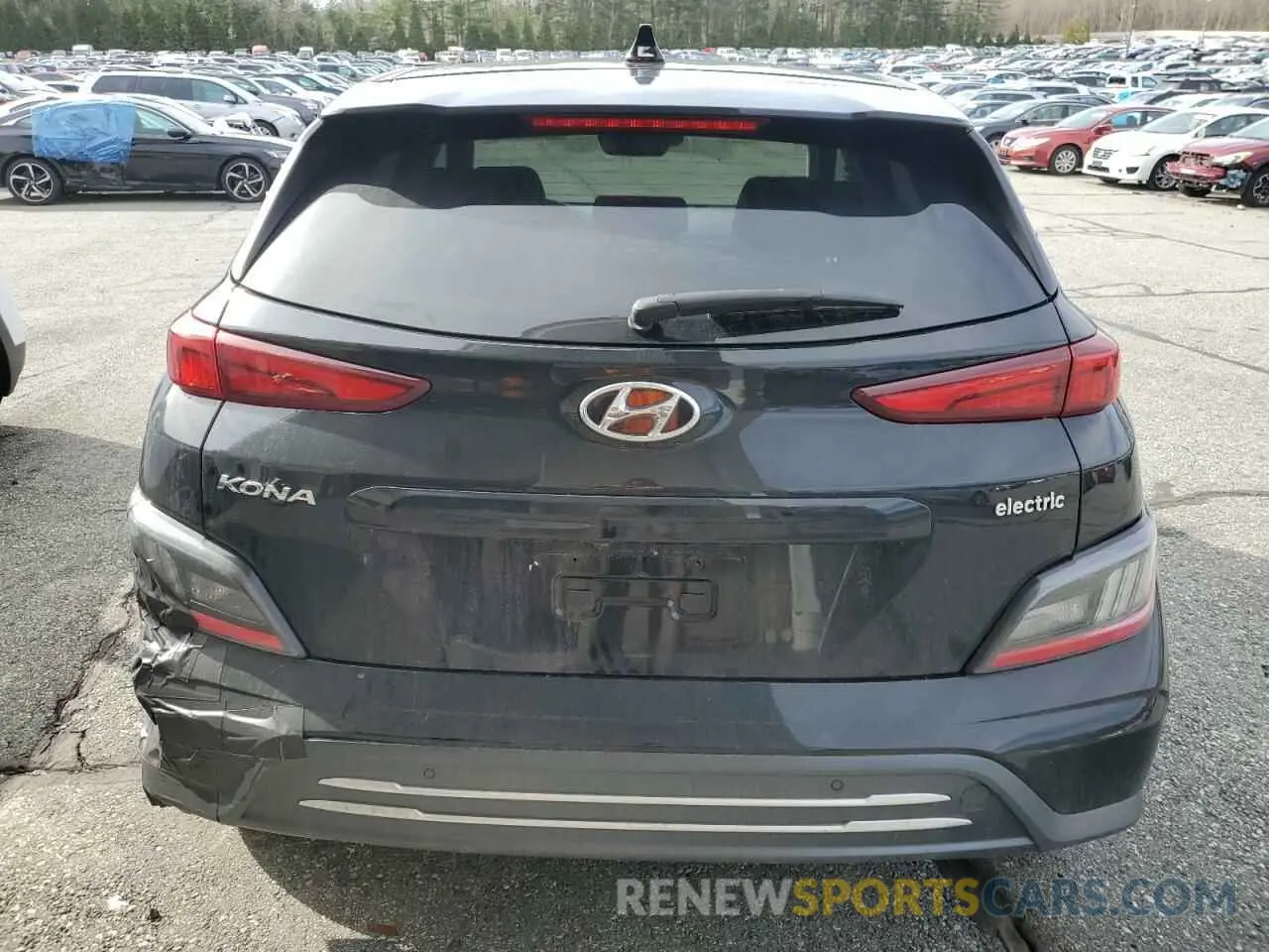6 Photograph of a damaged car KM8K53AG8NU157472 HYUNDAI KONA 2022