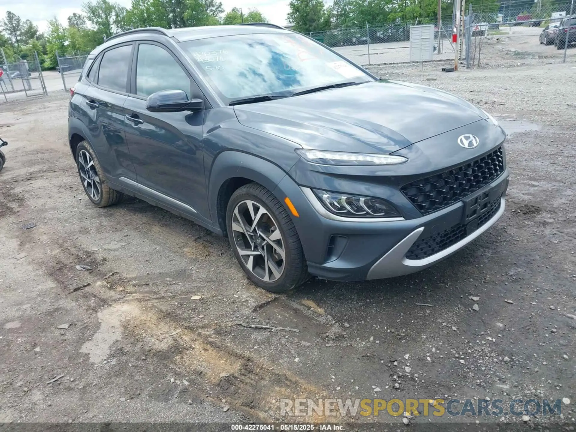 1 Photograph of a damaged car KM8K5CA33NU926120 HYUNDAI KONA 2022