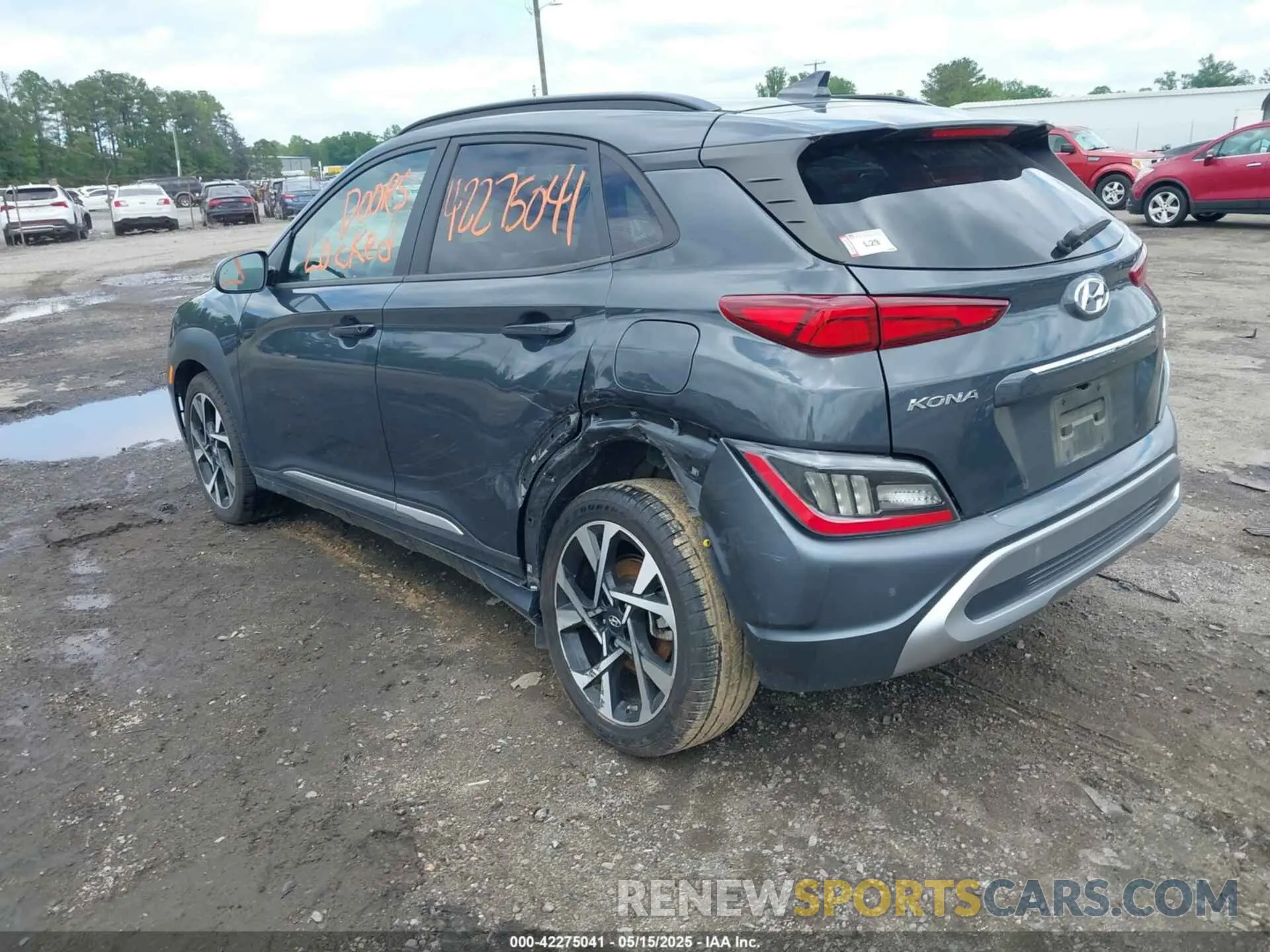 3 Photograph of a damaged car KM8K5CA33NU926120 HYUNDAI KONA 2022