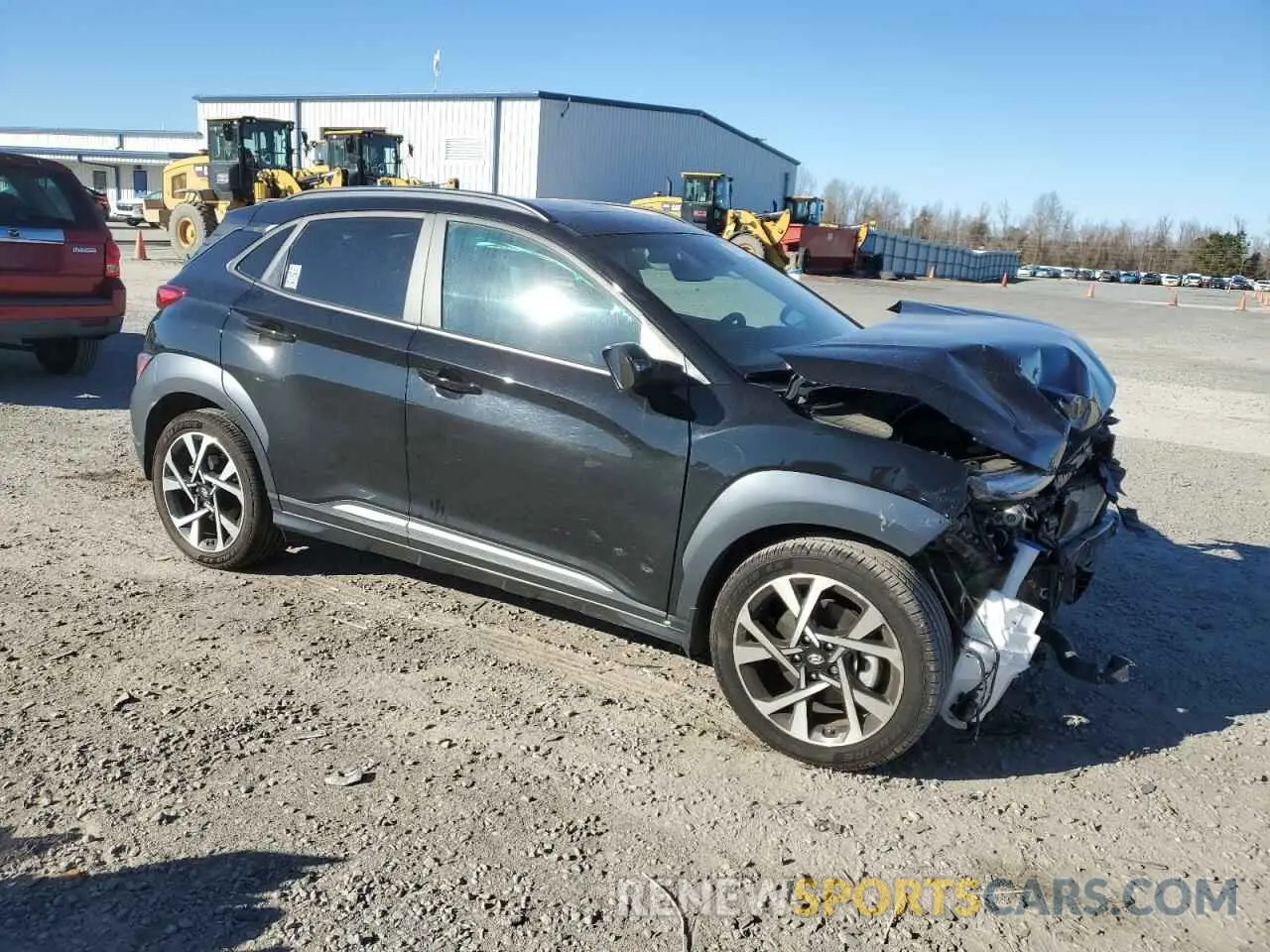 4 Photograph of a damaged car KM8K5CA34NU902411 HYUNDAI KONA 2022