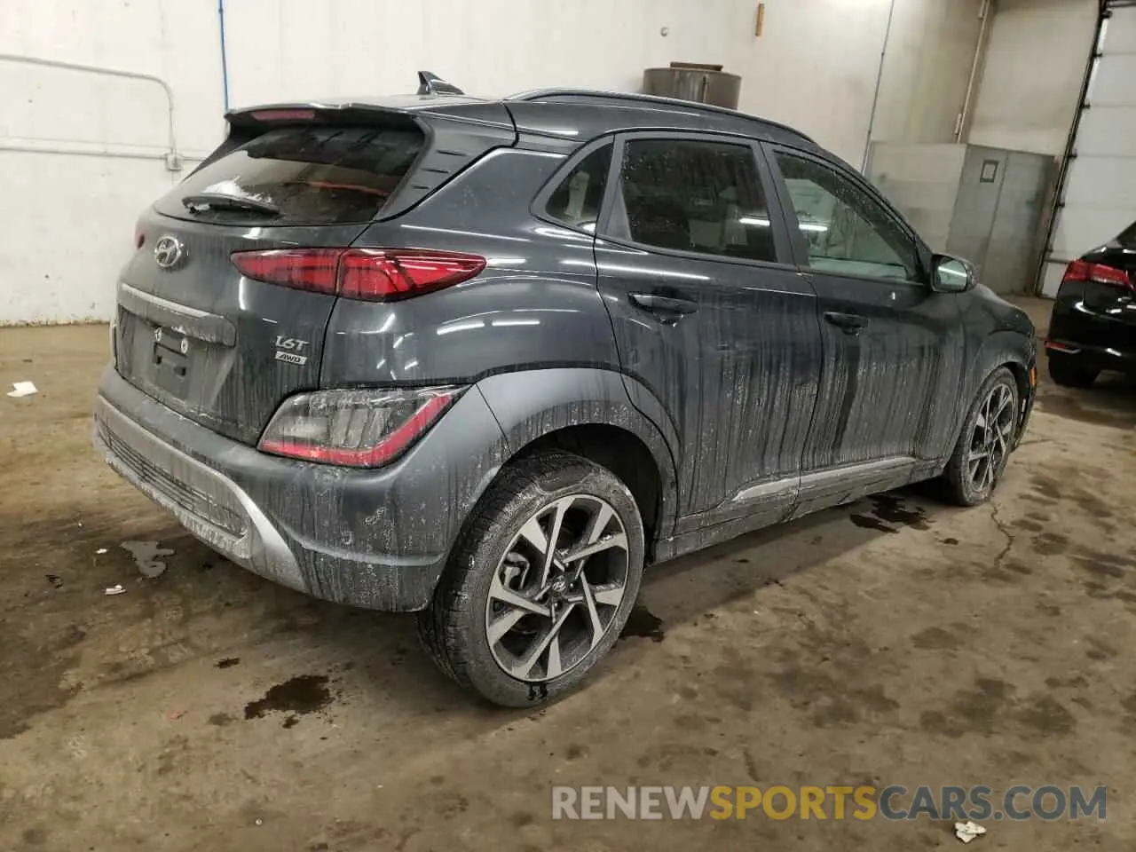 3 Photograph of a damaged car KM8K5CA37NU903147 HYUNDAI KONA 2022