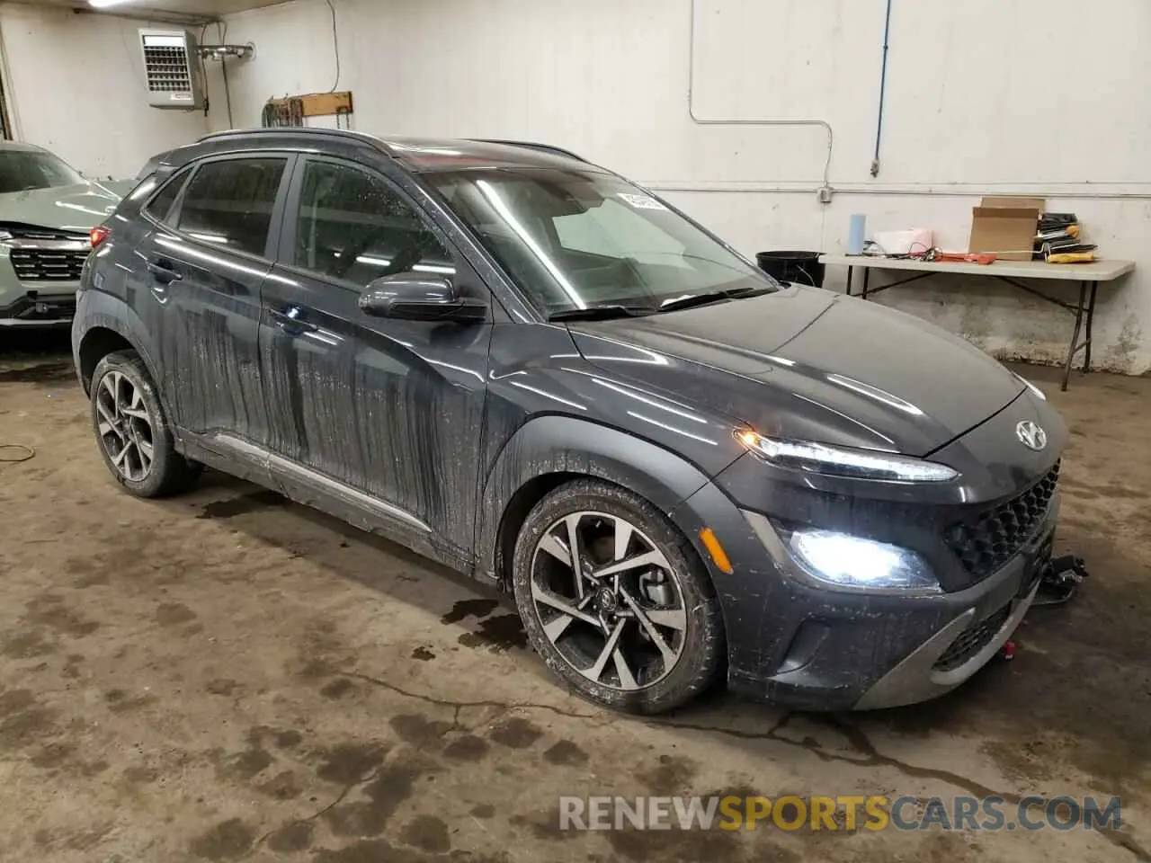 4 Photograph of a damaged car KM8K5CA37NU903147 HYUNDAI KONA 2022