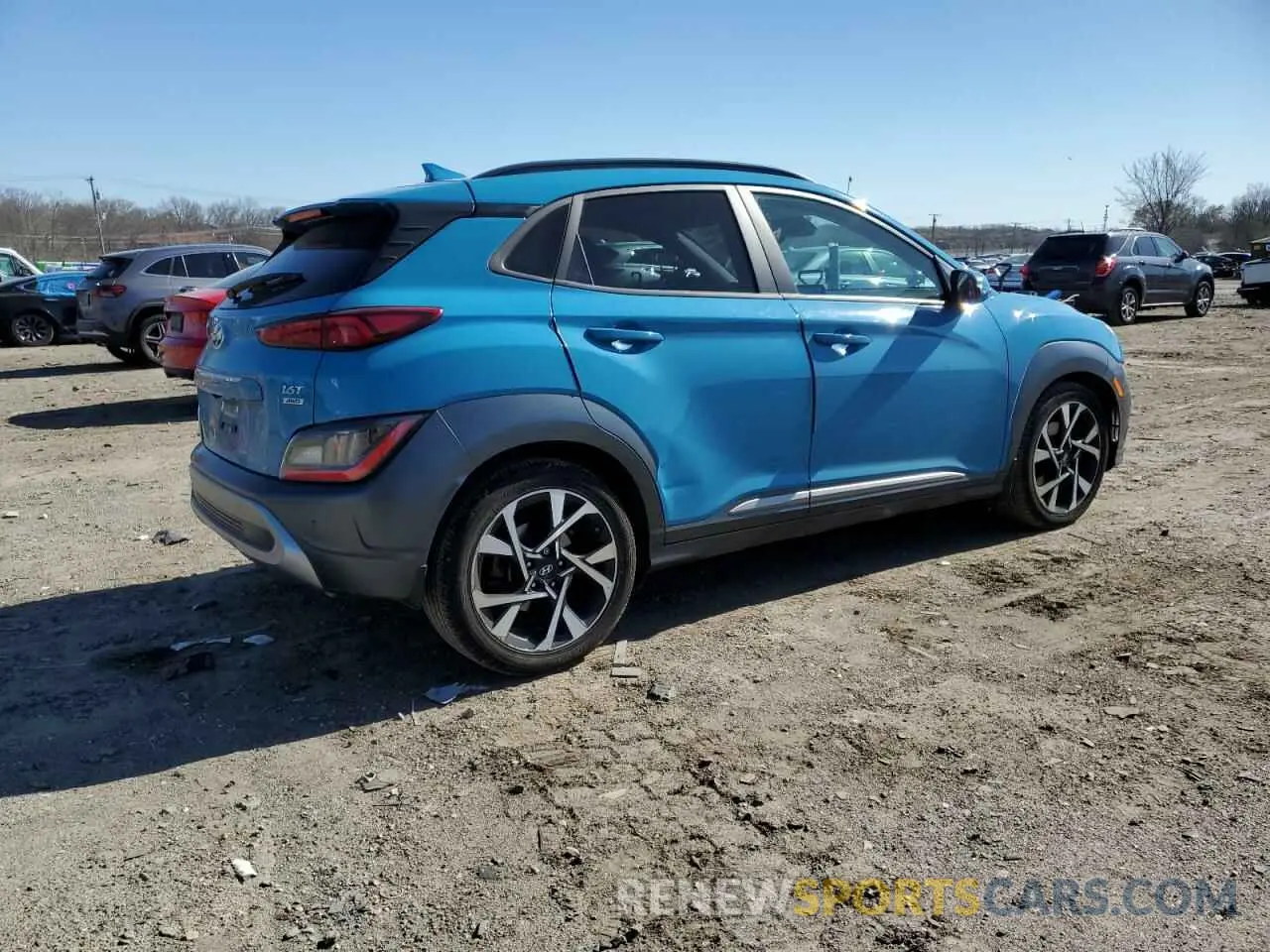 3 Photograph of a damaged car KM8K5CA38NU839958 HYUNDAI KONA 2022