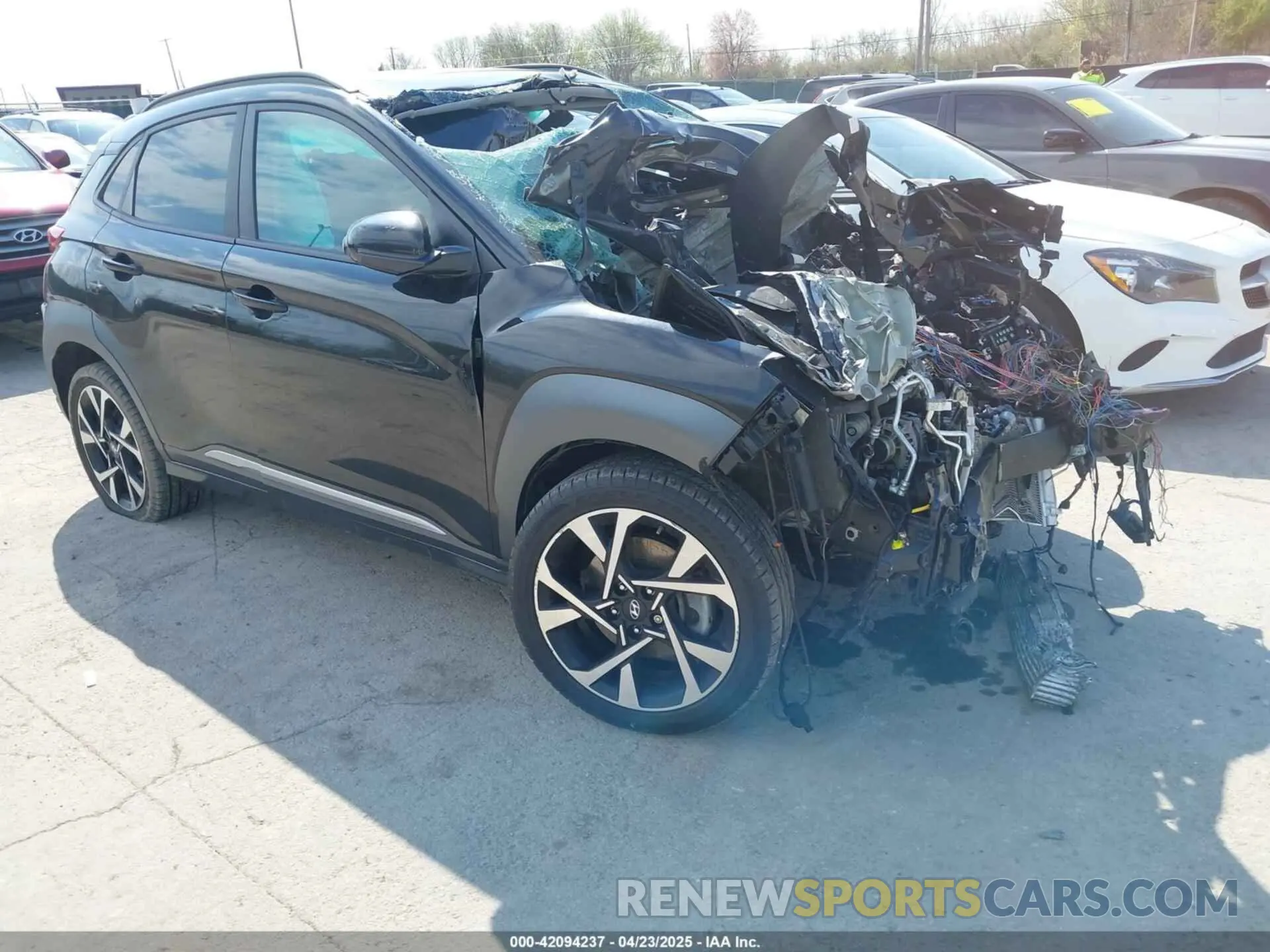 1 Photograph of a damaged car KM8K5CA39NU787983 HYUNDAI KONA 2022
