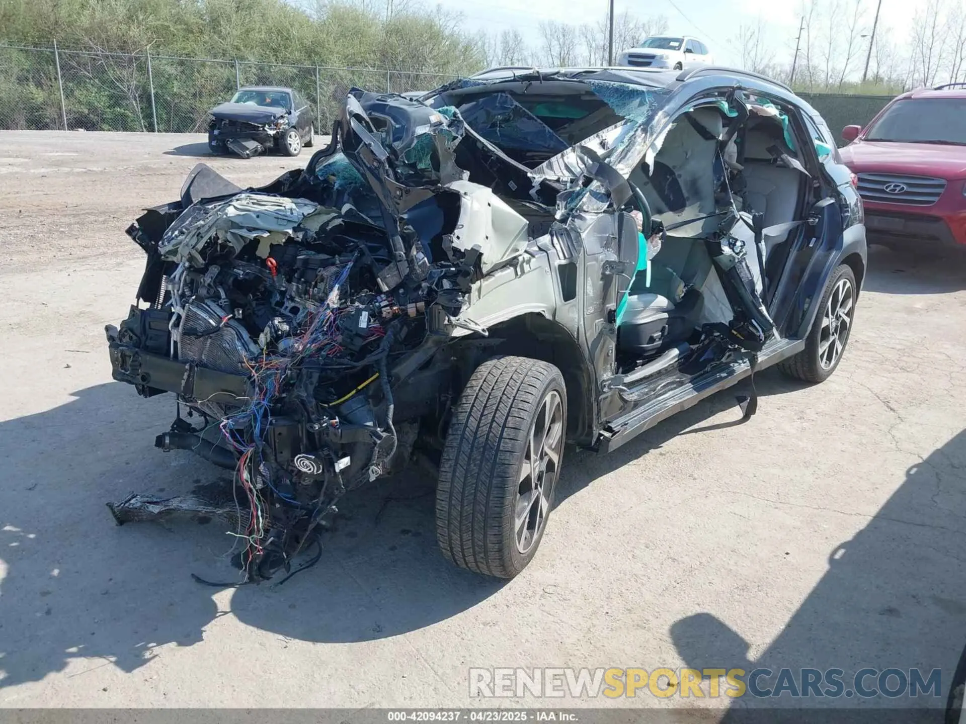 2 Photograph of a damaged car KM8K5CA39NU787983 HYUNDAI KONA 2022