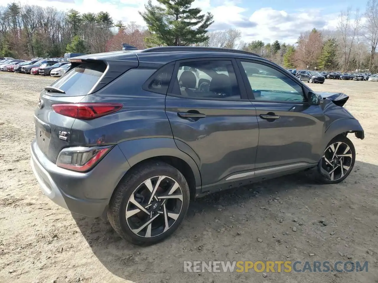 3 Photograph of a damaged car KM8K5CA39NU813935 HYUNDAI KONA 2022