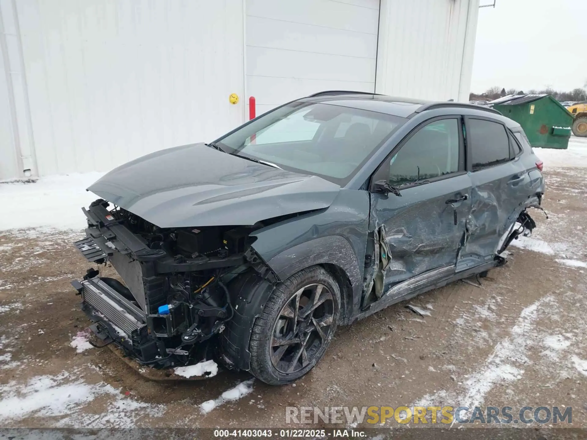 2 Photograph of a damaged car KM8K5CA3XNU806377 HYUNDAI KONA 2022