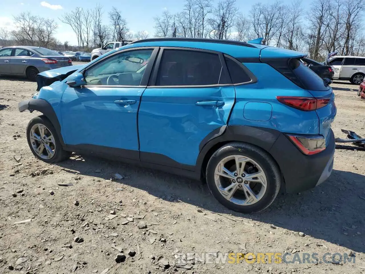 2 Photograph of a damaged car KM8K62AB0NU796196 HYUNDAI KONA 2022