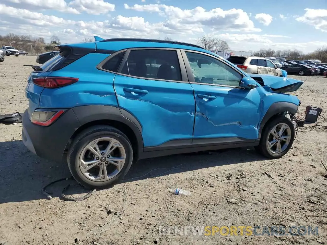 3 Photograph of a damaged car KM8K62AB0NU796196 HYUNDAI KONA 2022
