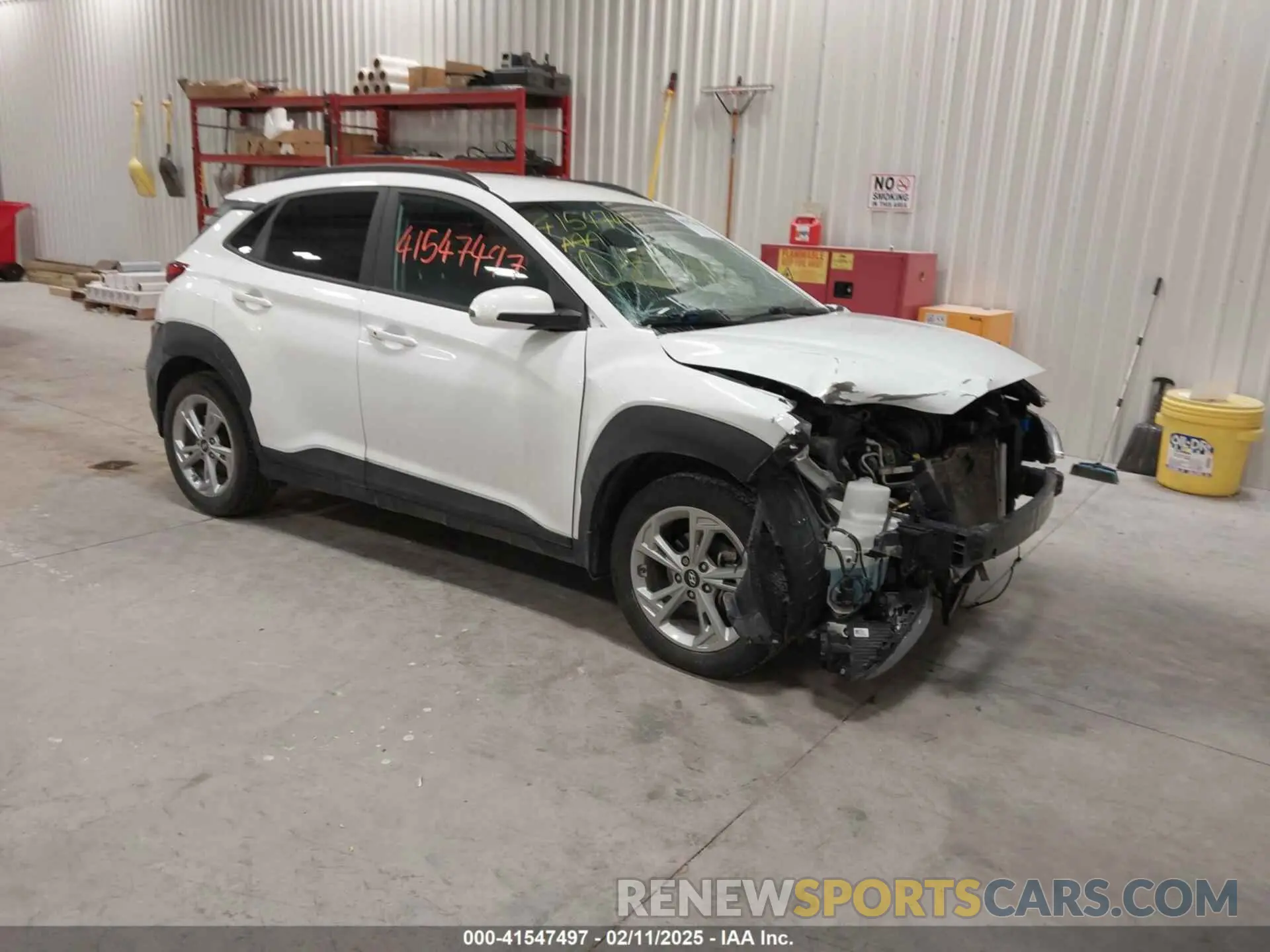 1 Photograph of a damaged car KM8K62AB0NU814275 HYUNDAI KONA 2022