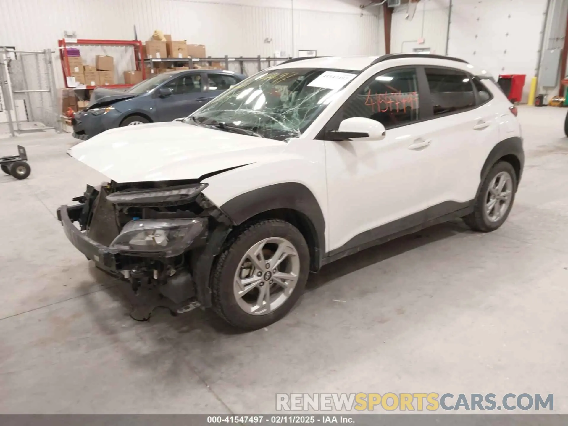 2 Photograph of a damaged car KM8K62AB0NU814275 HYUNDAI KONA 2022