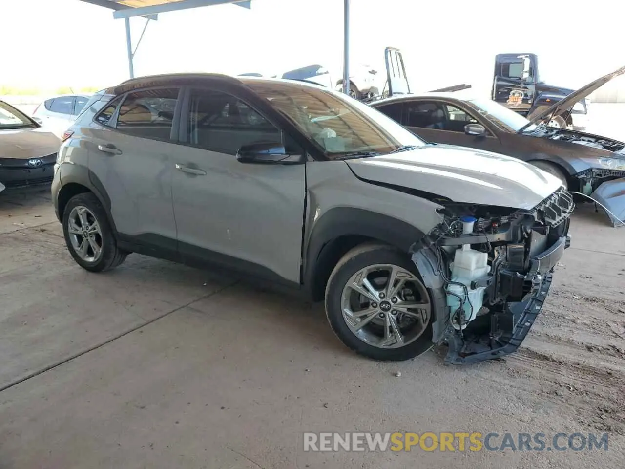4 Photograph of a damaged car KM8K62AB0NU881216 HYUNDAI KONA 2022