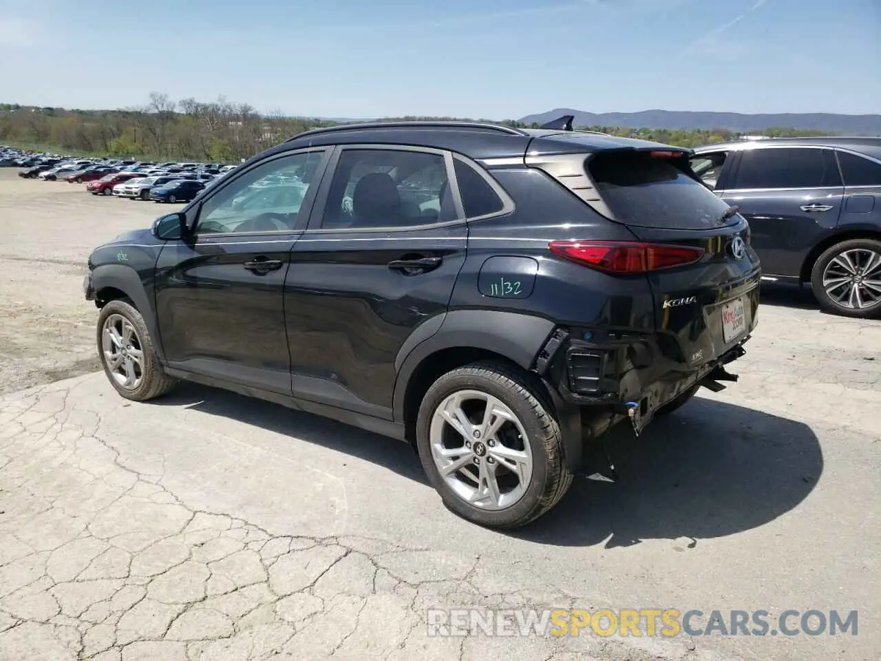 2 Photograph of a damaged car KM8K62AB1NU752207 HYUNDAI KONA 2022