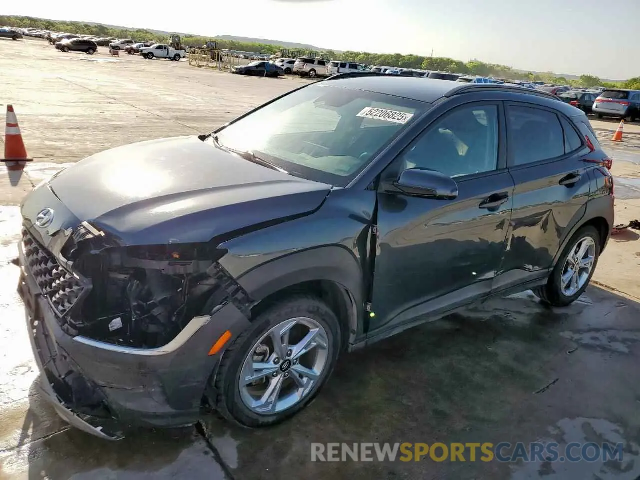 1 Photograph of a damaged car KM8K62AB2NU777603 HYUNDAI KONA 2022