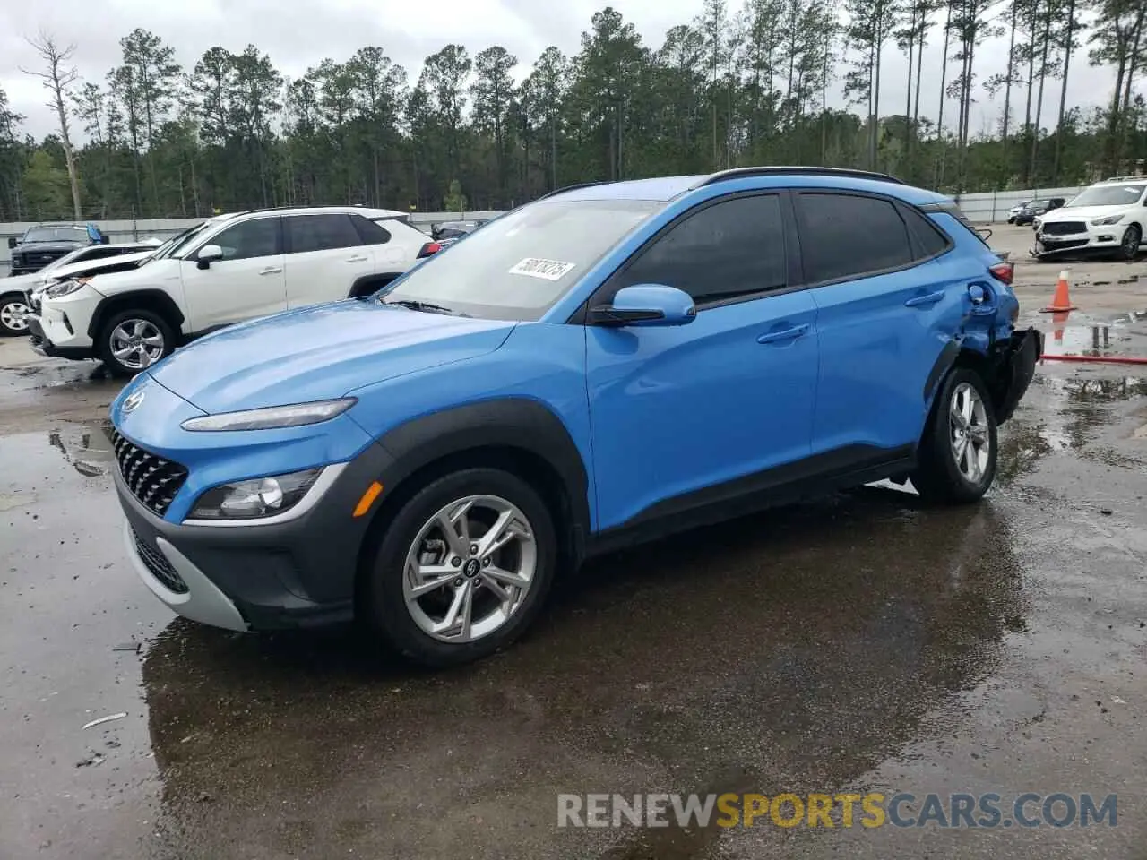 1 Photograph of a damaged car KM8K62AB2NU912837 HYUNDAI KONA 2022