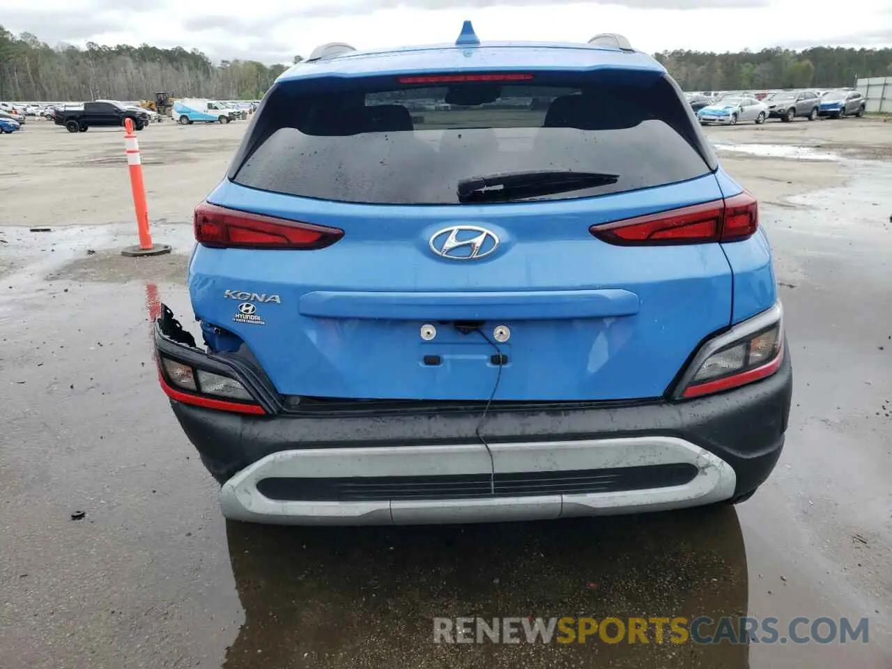6 Photograph of a damaged car KM8K62AB2NU912837 HYUNDAI KONA 2022