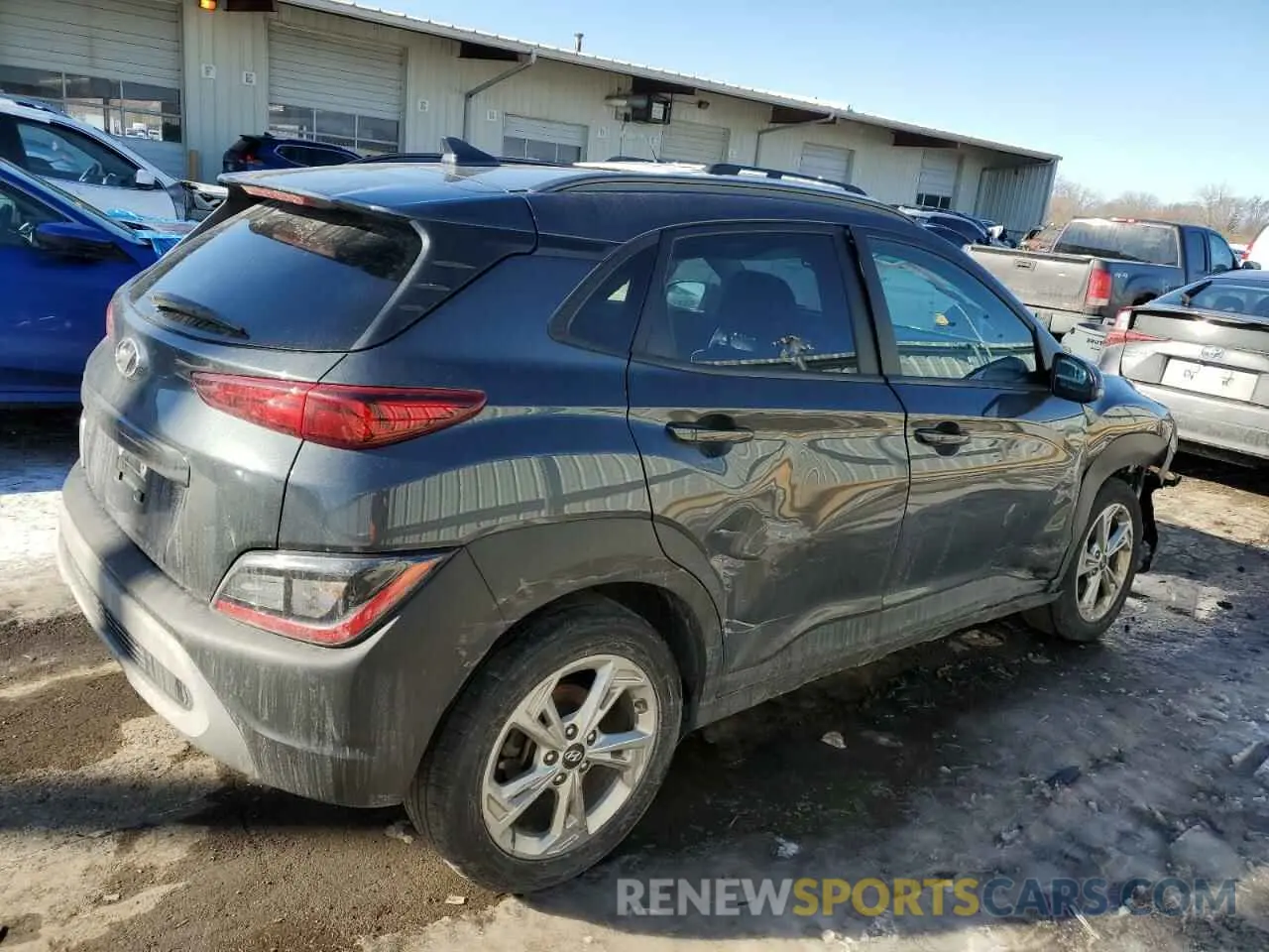 3 Photograph of a damaged car KM8K62AB3NU788867 HYUNDAI KONA 2022