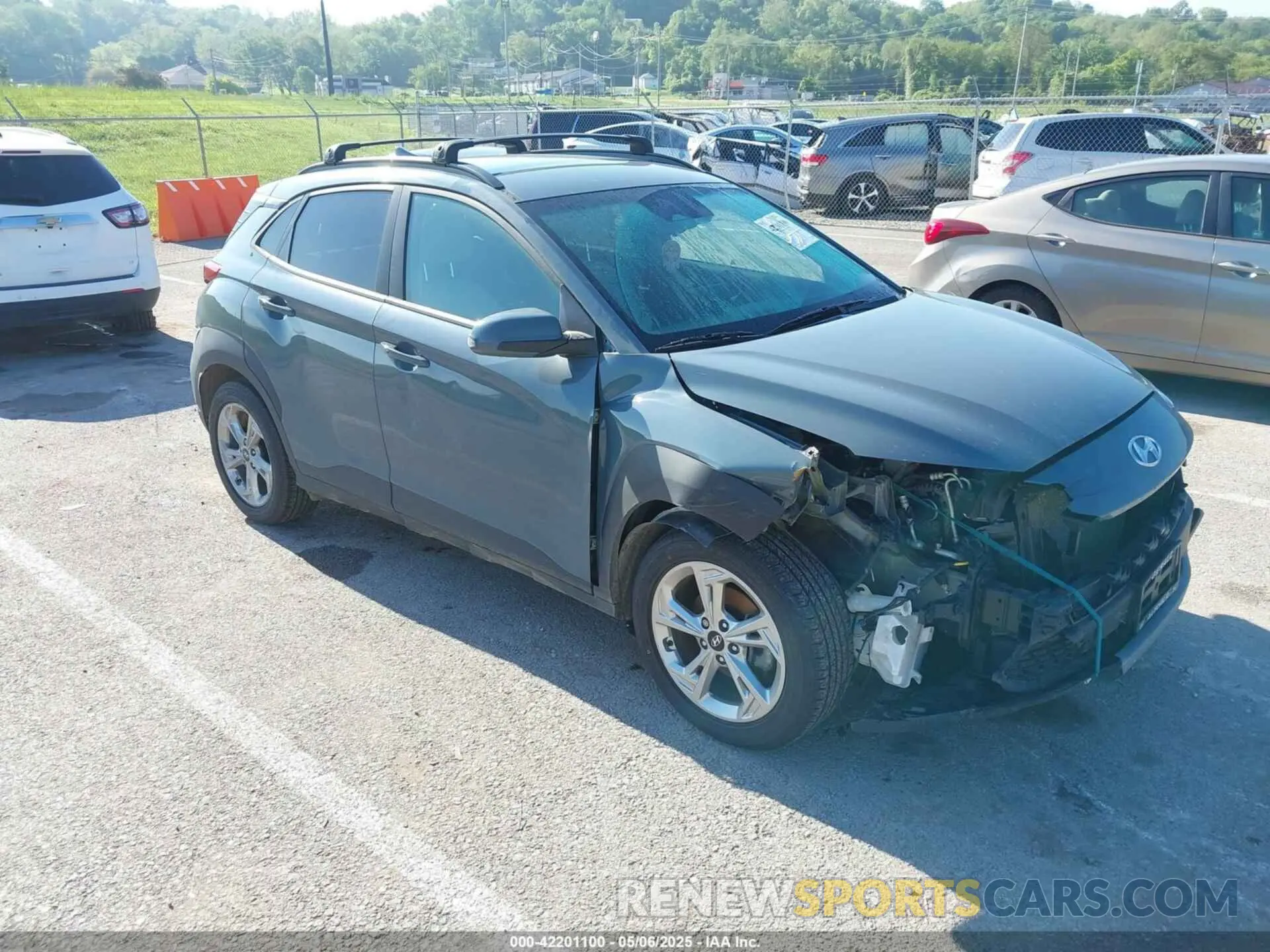 1 Photograph of a damaged car KM8K62AB3NU847478 HYUNDAI KONA 2022