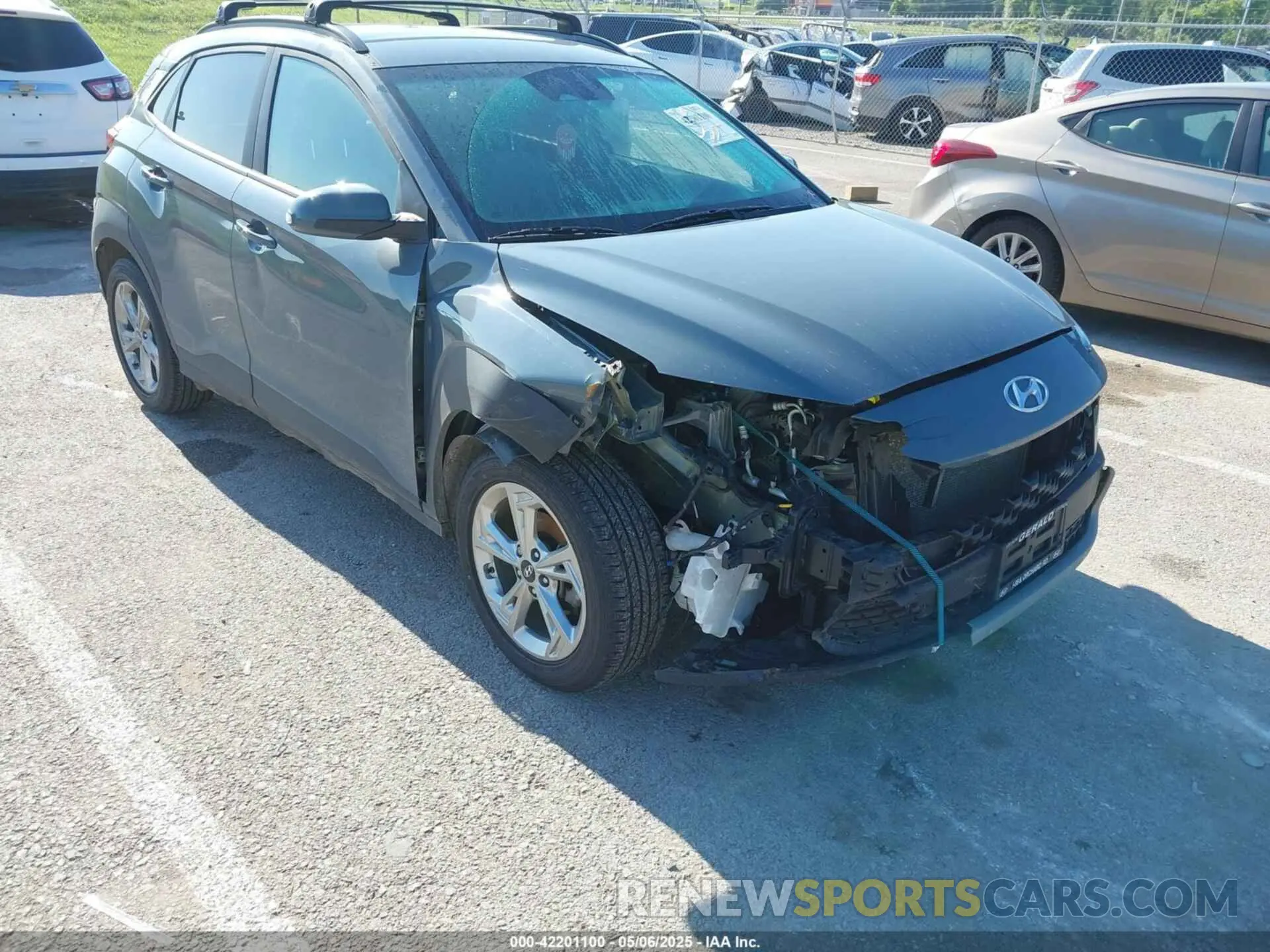 6 Photograph of a damaged car KM8K62AB3NU847478 HYUNDAI KONA 2022