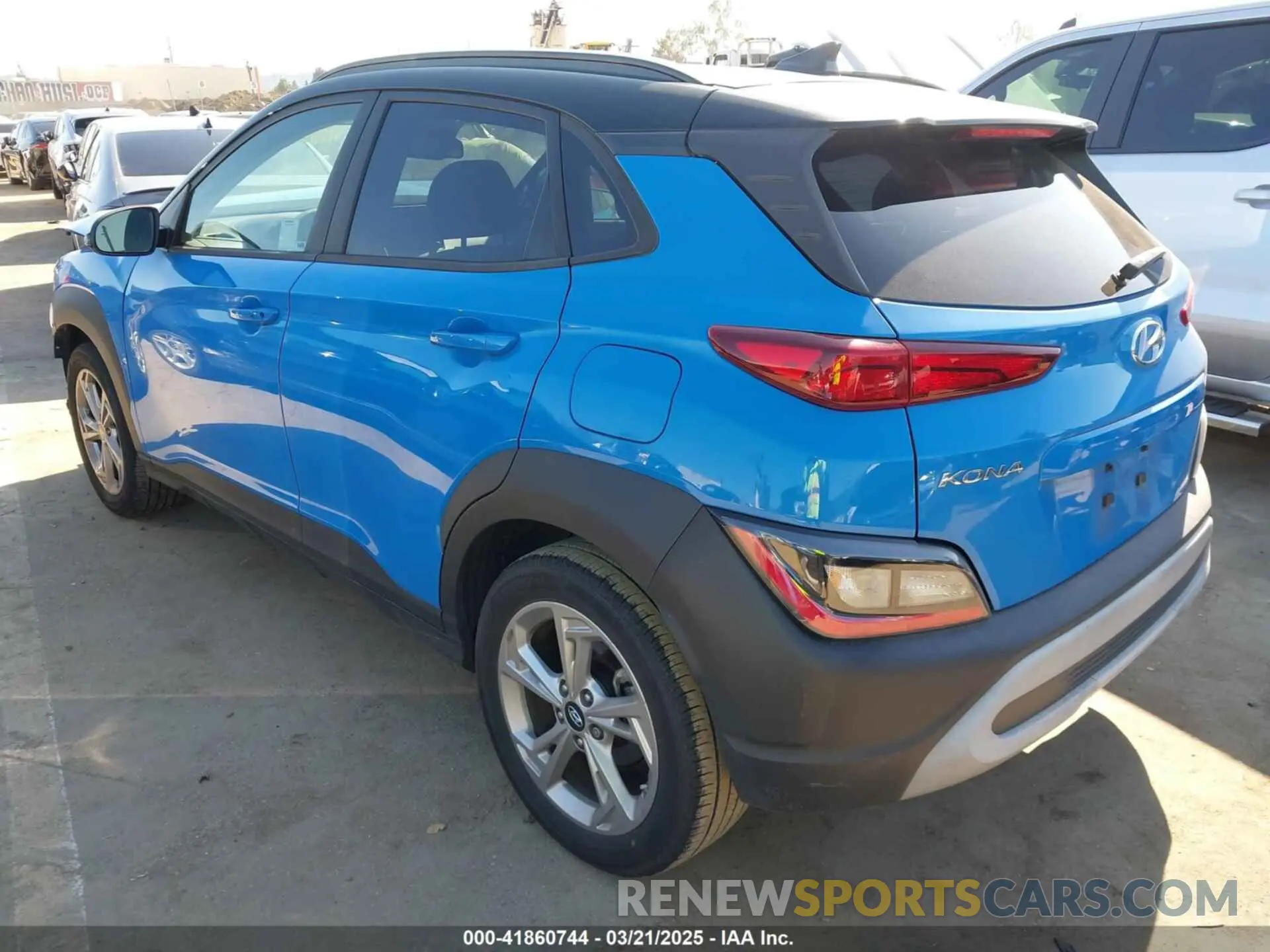 3 Photograph of a damaged car KM8K62AB3NU891349 HYUNDAI KONA 2022