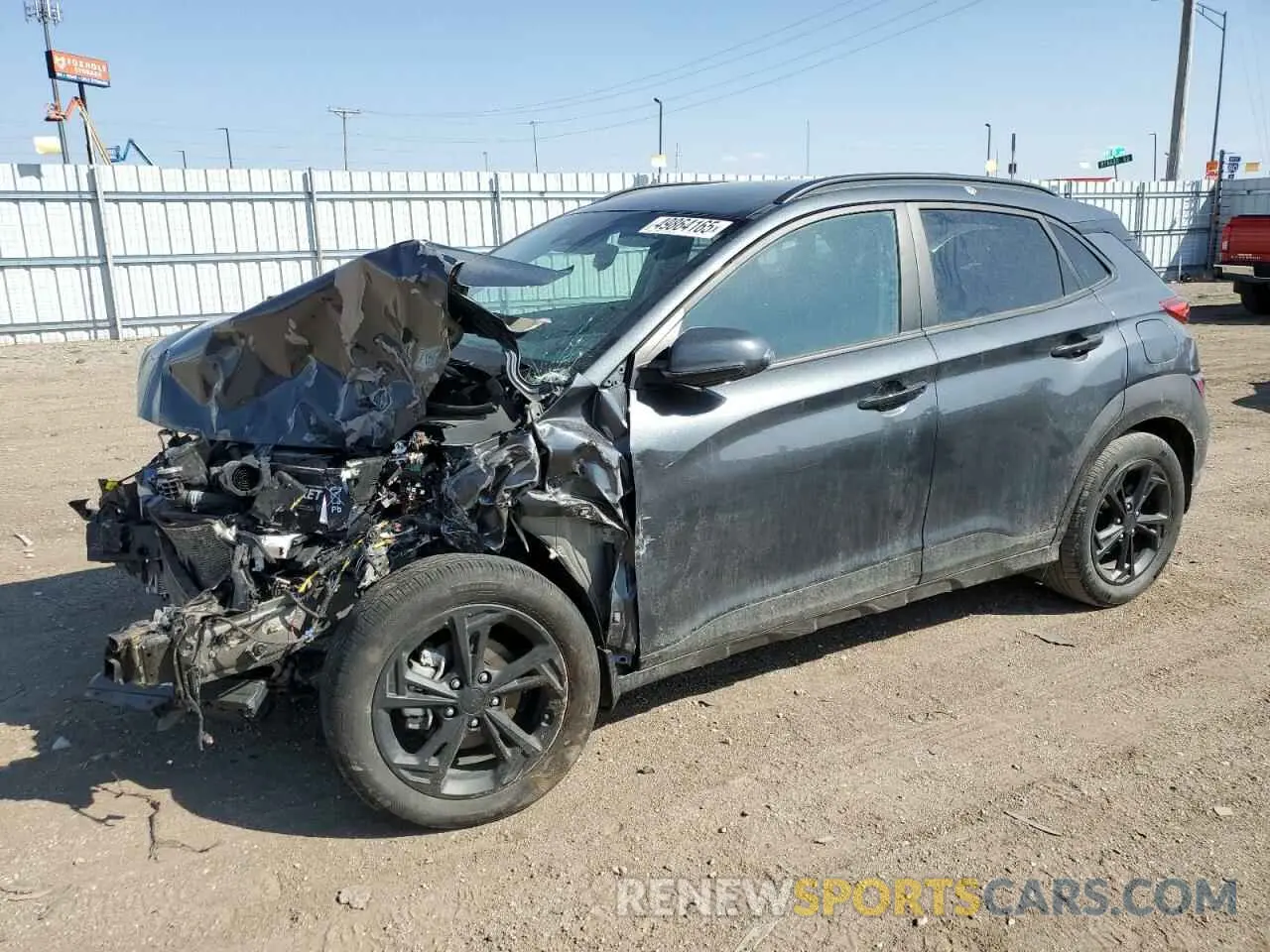 1 Photograph of a damaged car KM8K62AB3NU922955 HYUNDAI KONA 2022
