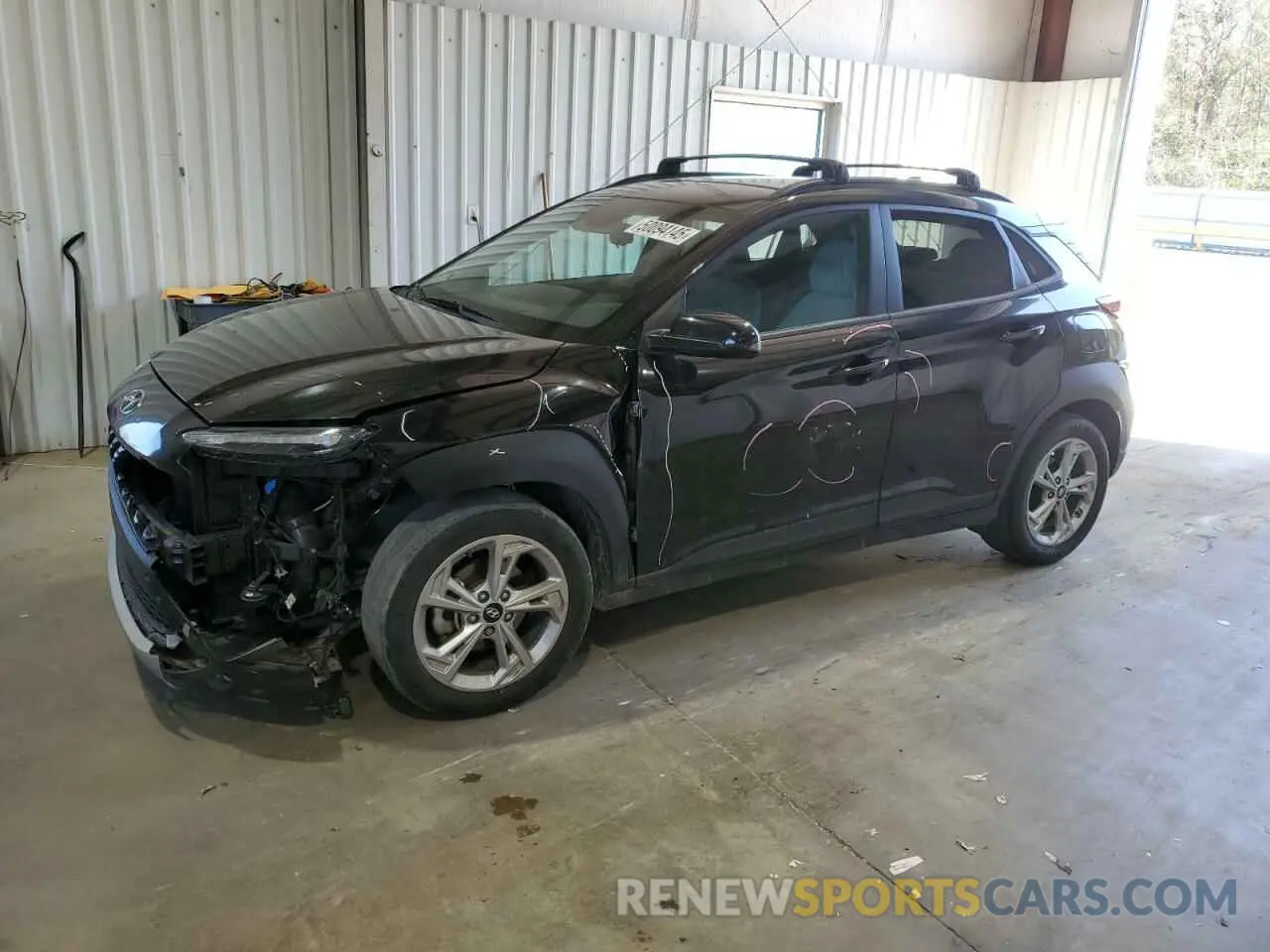 1 Photograph of a damaged car KM8K62AB4NU820788 HYUNDAI KONA 2022