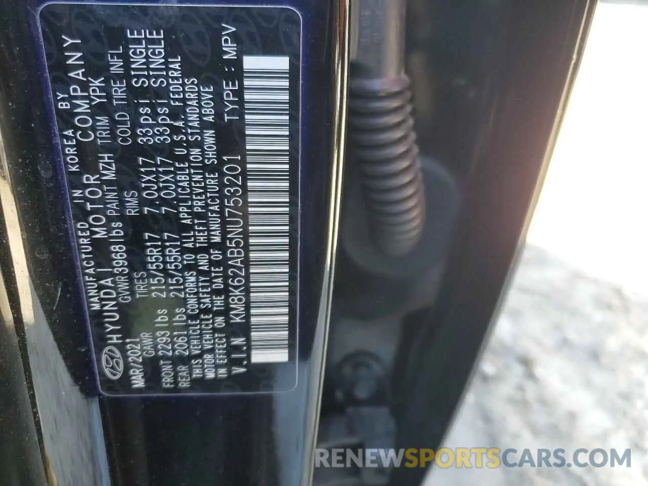 13 Photograph of a damaged car KM8K62AB5NU753201 HYUNDAI KONA 2022