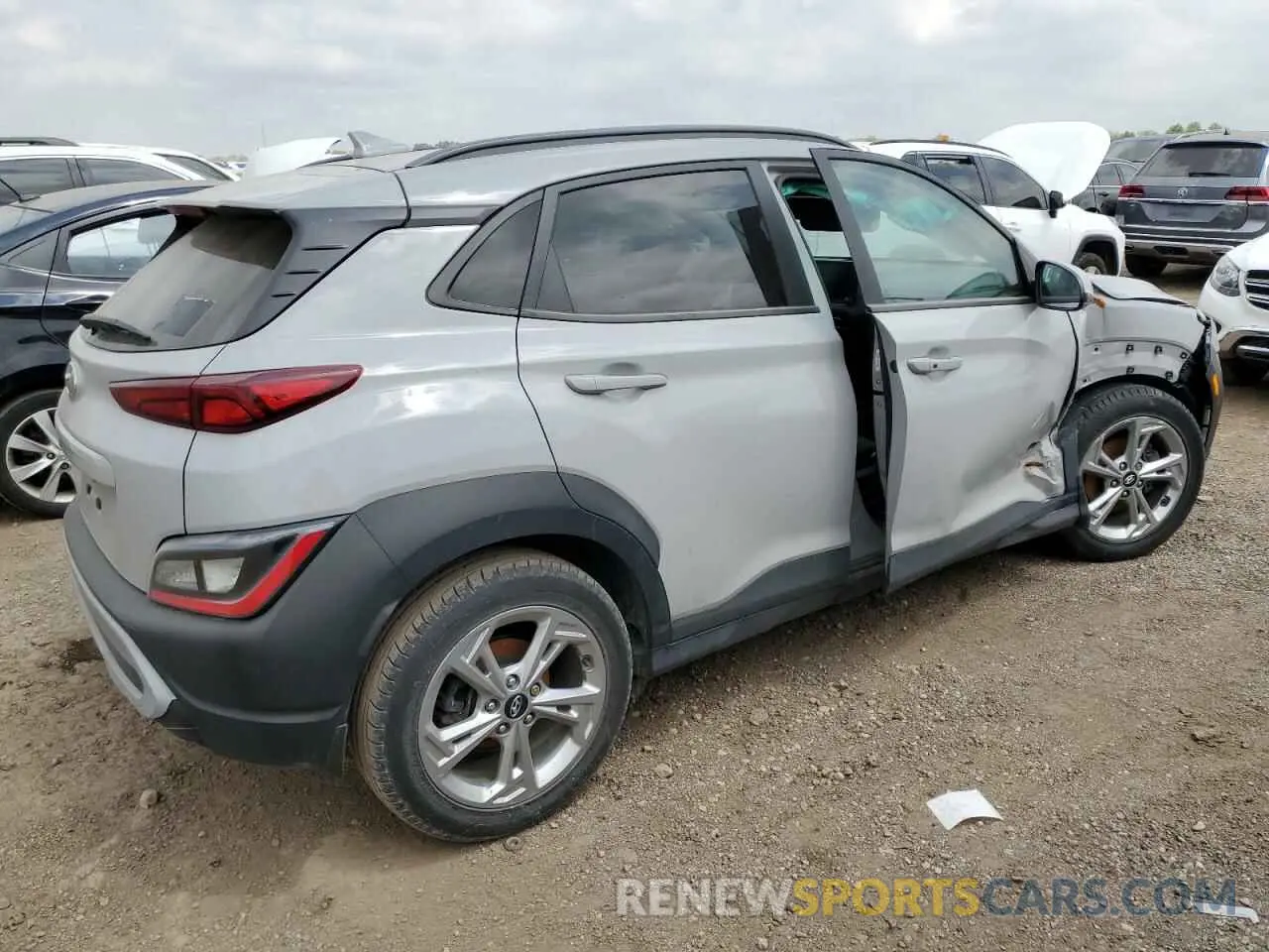 3 Photograph of a damaged car KM8K62AB5NU826938 HYUNDAI KONA 2022