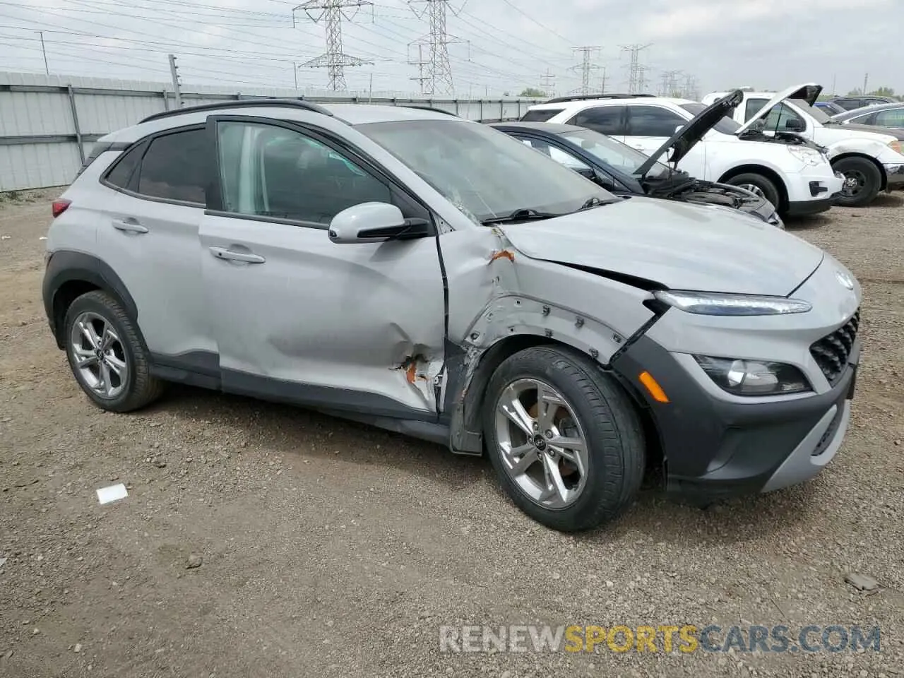 4 Photograph of a damaged car KM8K62AB5NU826938 HYUNDAI KONA 2022