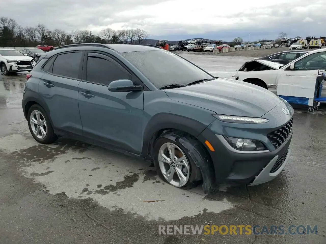 4 Photograph of a damaged car KM8K62AB6NU755698 HYUNDAI KONA 2022