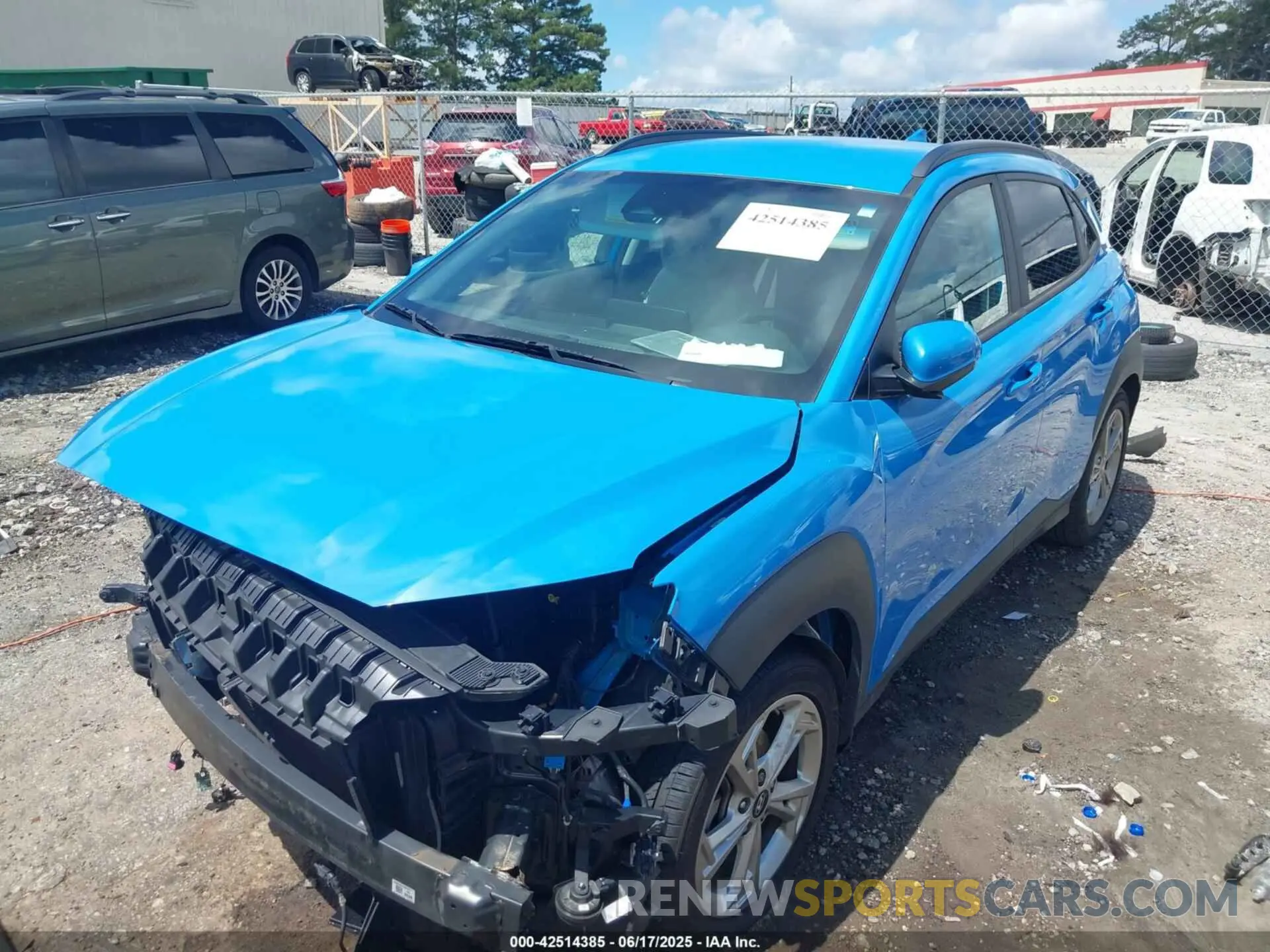 6 Photograph of a damaged car KM8K62AB6NU803457 HYUNDAI KONA 2022