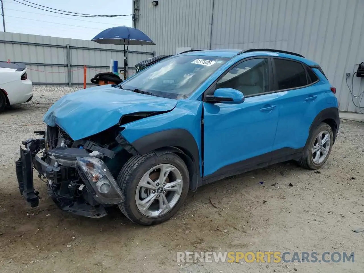 1 Photograph of a damaged car KM8K62AB7NU811907 HYUNDAI KONA 2022