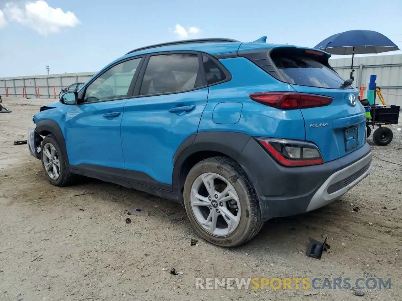 2 Photograph of a damaged car KM8K62AB7NU811907 HYUNDAI KONA 2022