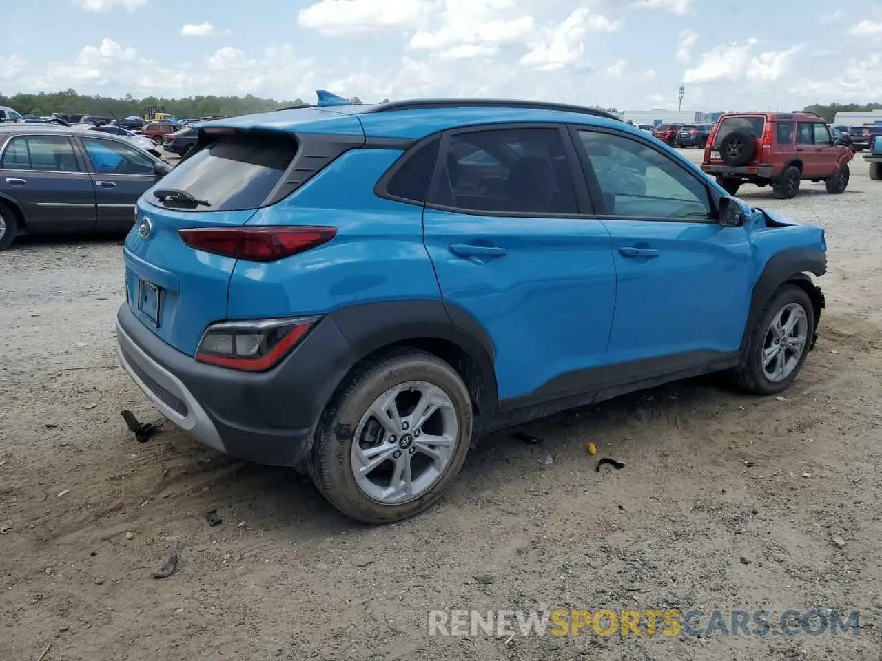 3 Photograph of a damaged car KM8K62AB7NU811907 HYUNDAI KONA 2022