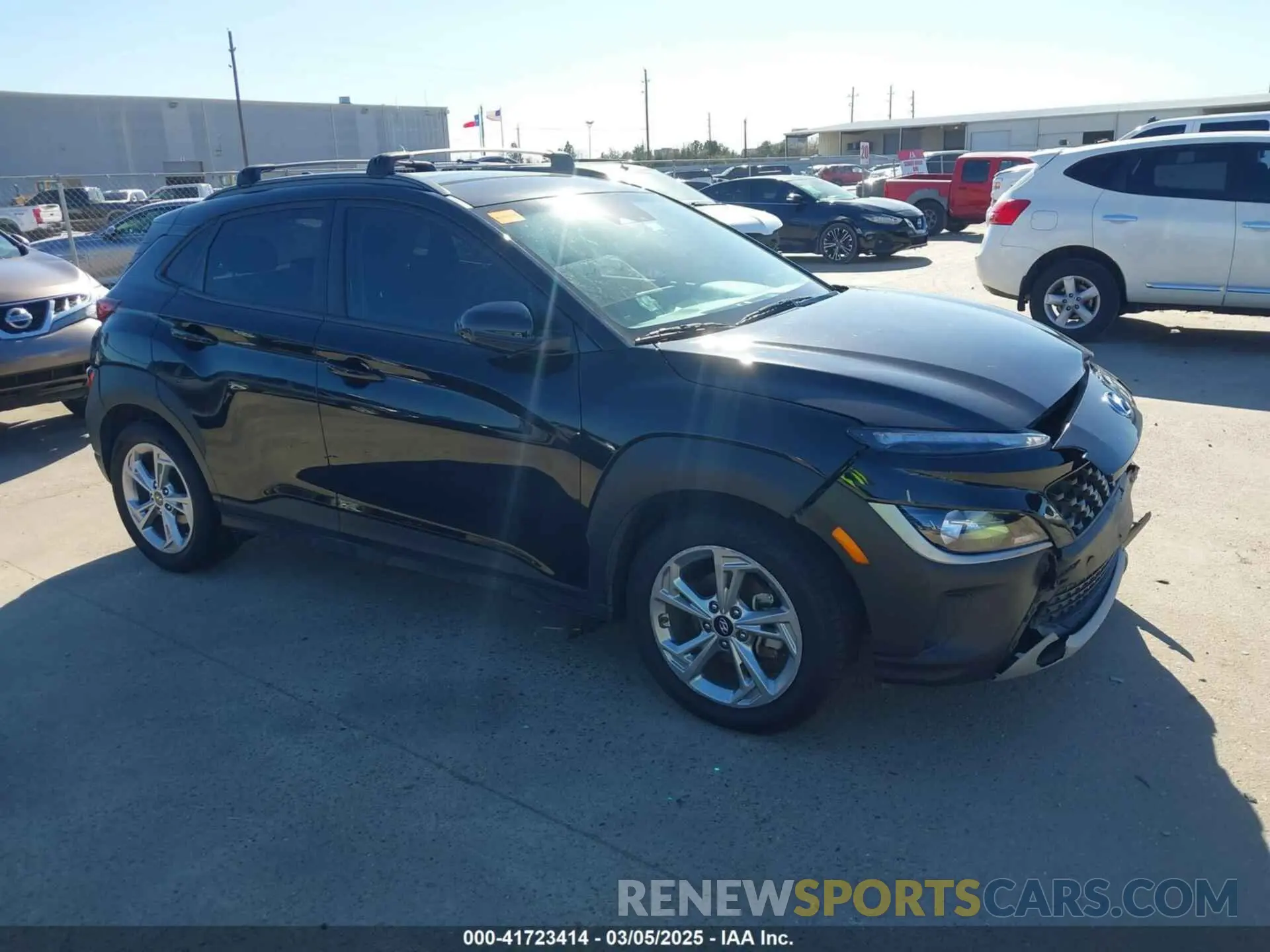 1 Photograph of a damaged car KM8K62AB9NU816168 HYUNDAI KONA 2022