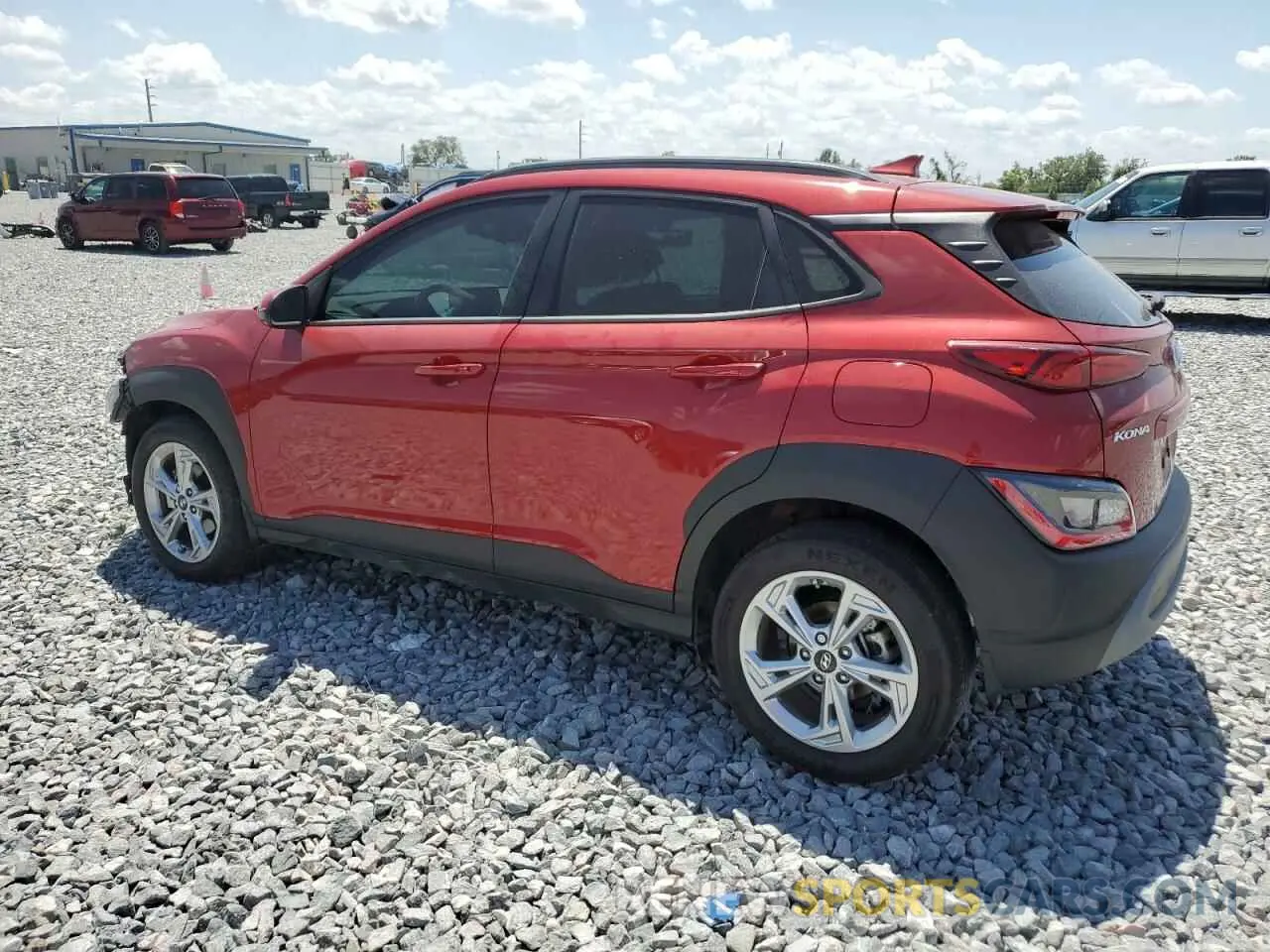 2 Photograph of a damaged car KM8K62AB9NU829955 HYUNDAI KONA 2022