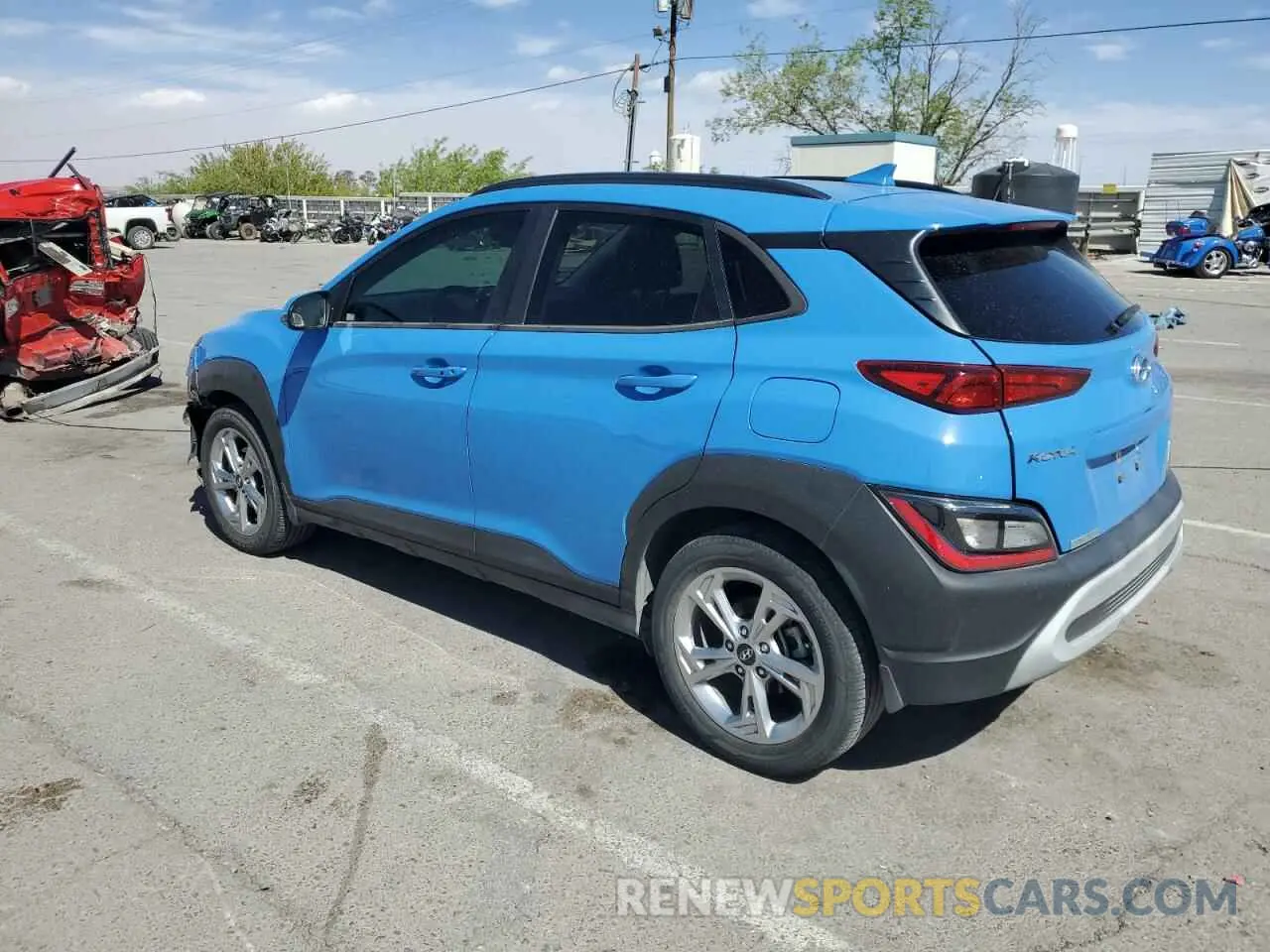 2 Photograph of a damaged car KM8K62AB9NU876810 HYUNDAI KONA 2022