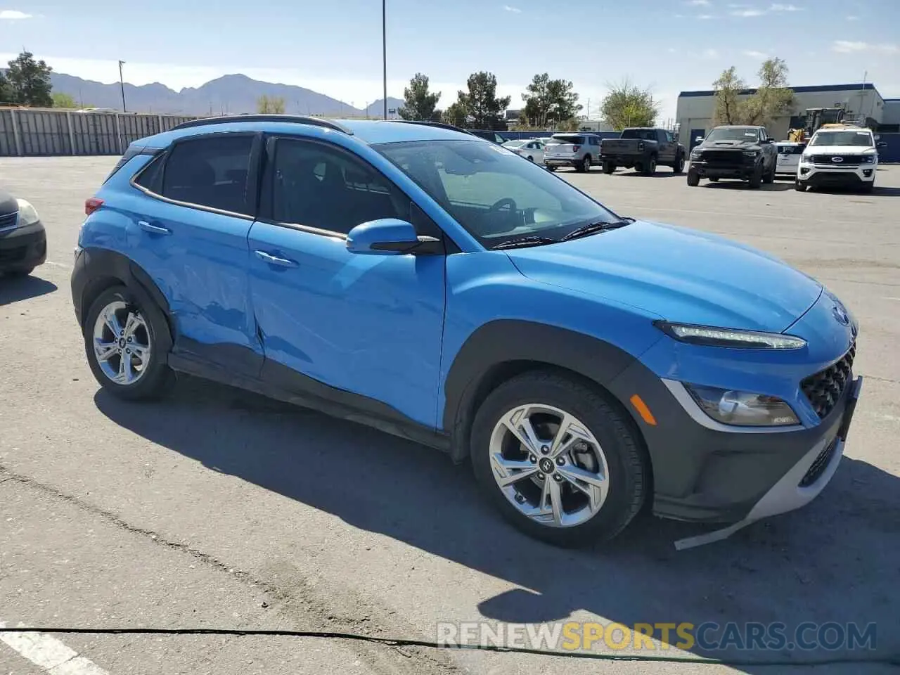 4 Photograph of a damaged car KM8K62AB9NU876810 HYUNDAI KONA 2022