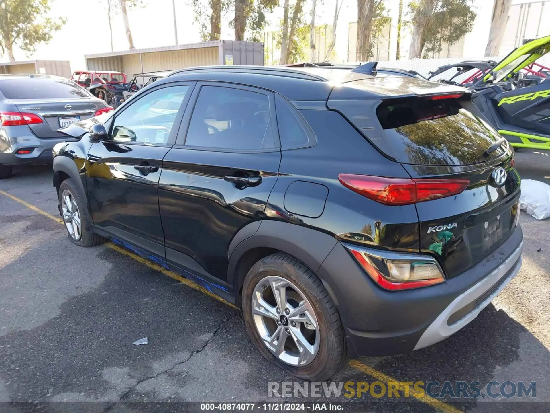 3 Photograph of a damaged car KM8K62AB9NU887015 HYUNDAI KONA 2022