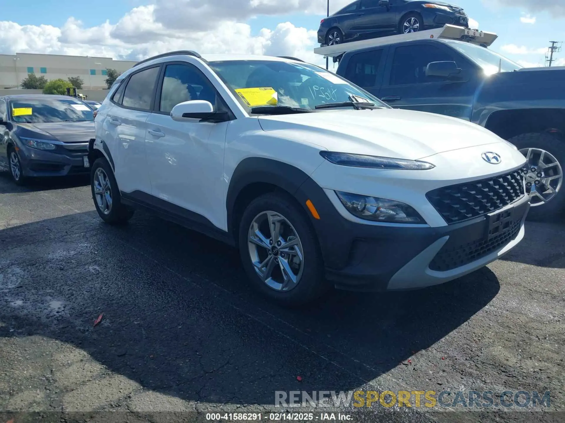 1 Photograph of a damaged car KM8K62AB9NU926444 HYUNDAI KONA 2022