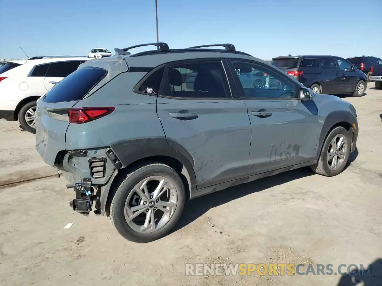 3 Photograph of a damaged car KM8K62ABXNU758829 HYUNDAI KONA 2022