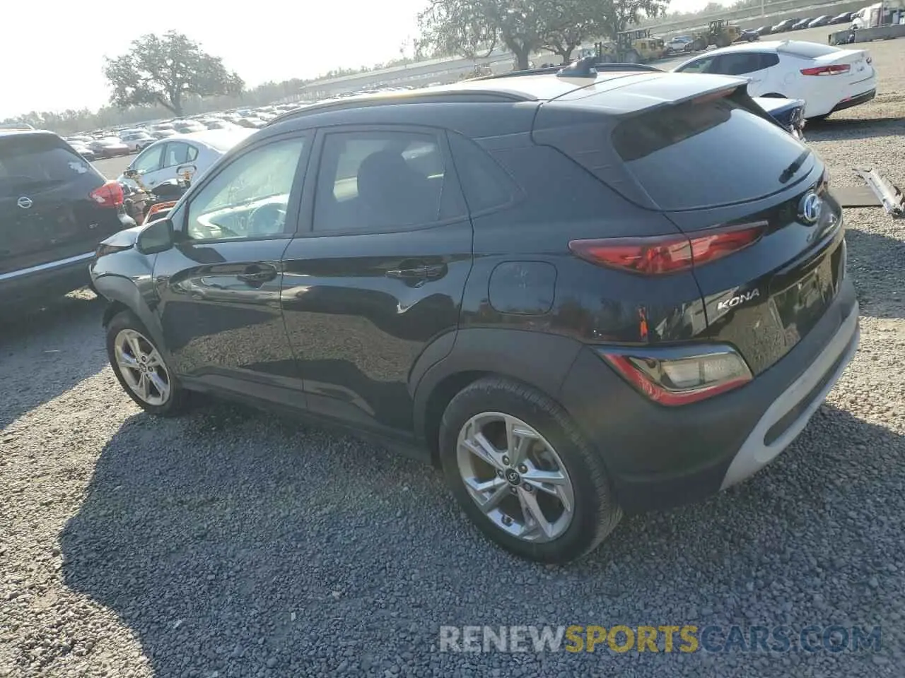 2 Photograph of a damaged car KM8K62ABXNU853813 HYUNDAI KONA 2022
