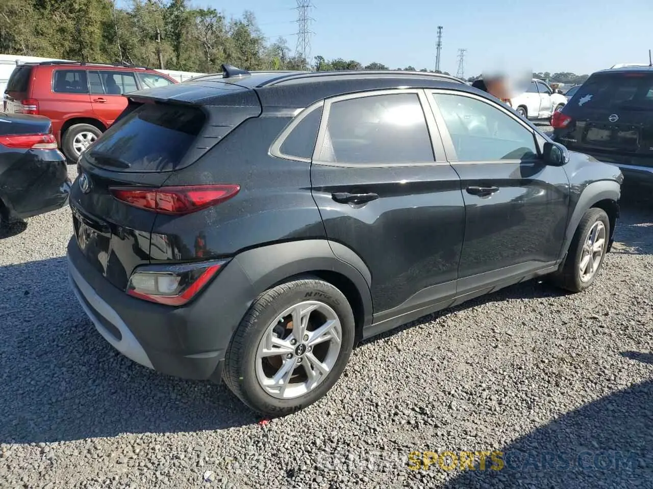 3 Photograph of a damaged car KM8K62ABXNU853813 HYUNDAI KONA 2022
